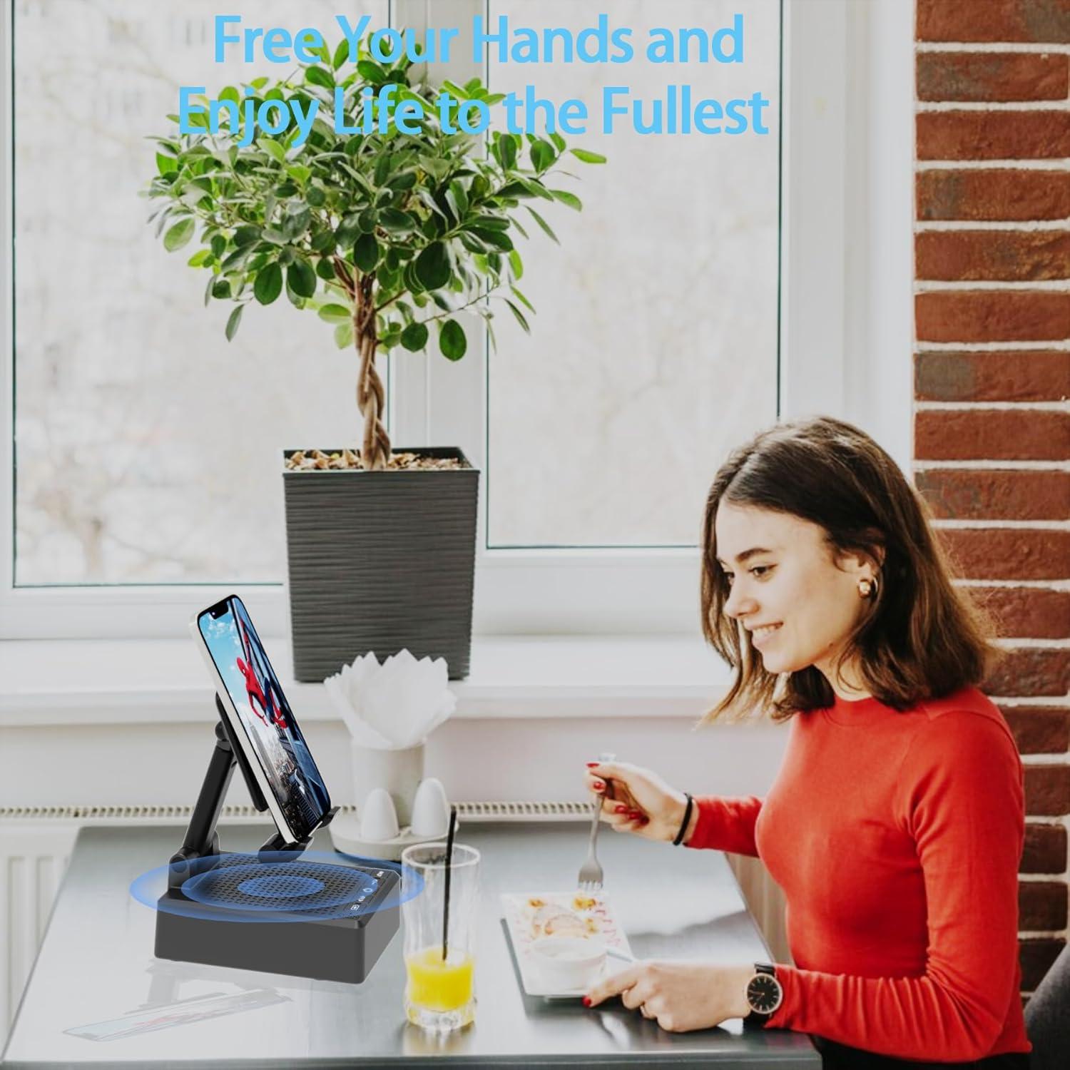 Altavoz Bluetooth Inalámbrico Mahensy con Soporte Plegable