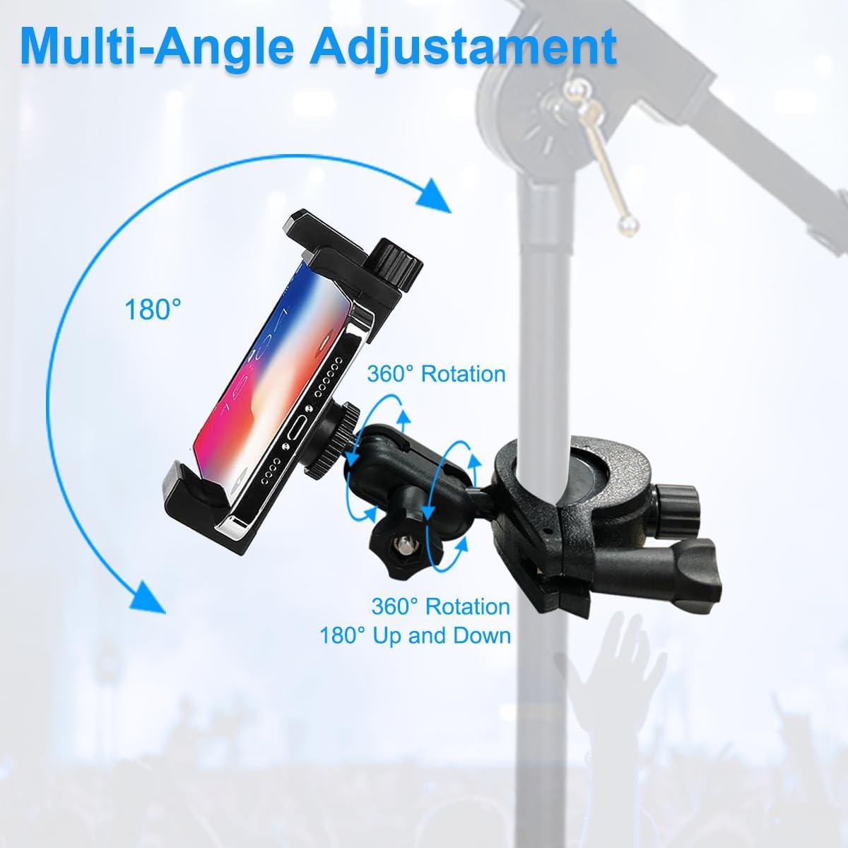 Soporte para Teléfono de Micrófono JCWINY Ajustable 360°