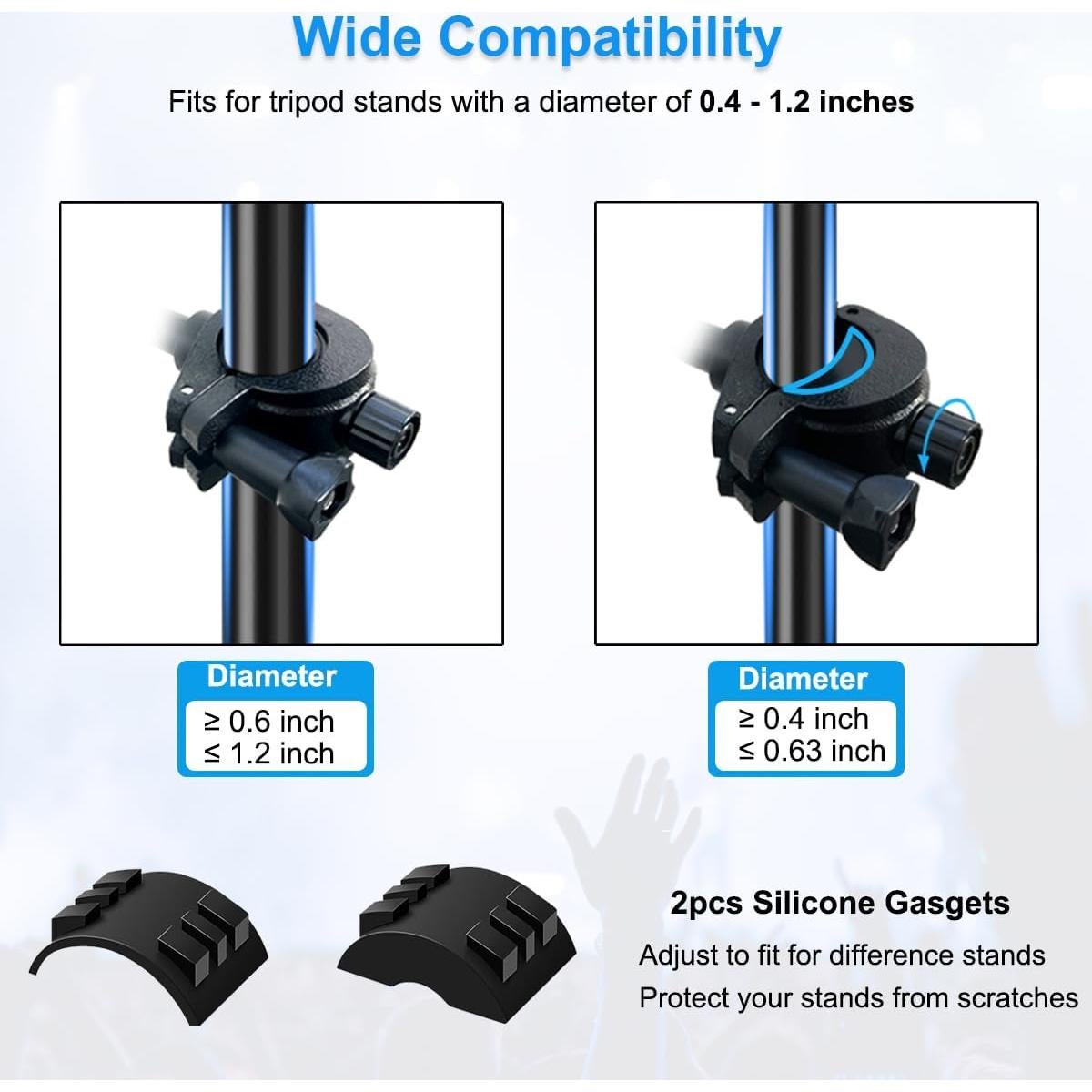 Soporte para Teléfono de Micrófono JCWINY Ajustable 360°