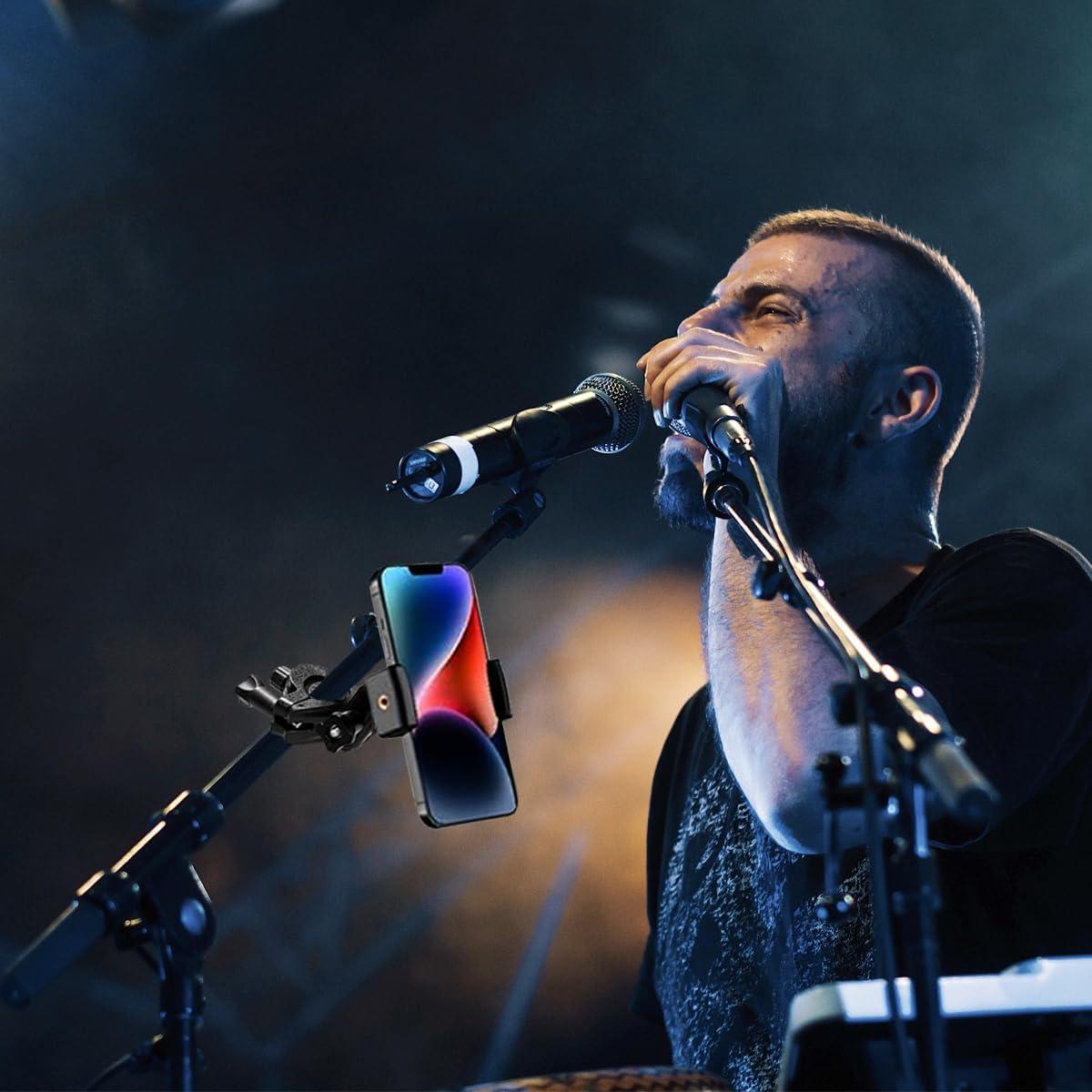 Soporte para Teléfono de Micrófono JCWINY Ajustable 360°