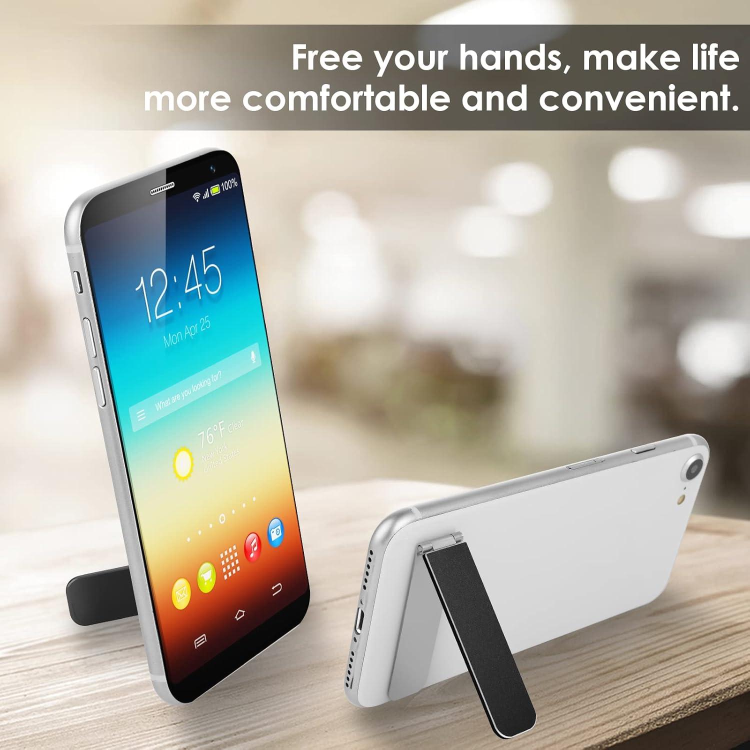 Soporte Plegable para Teléfono TIESOME Negro Ajustable