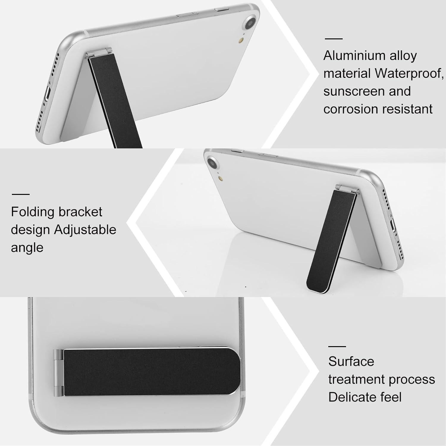 Soporte Plegable para Teléfono TIESOME Negro Ajustable