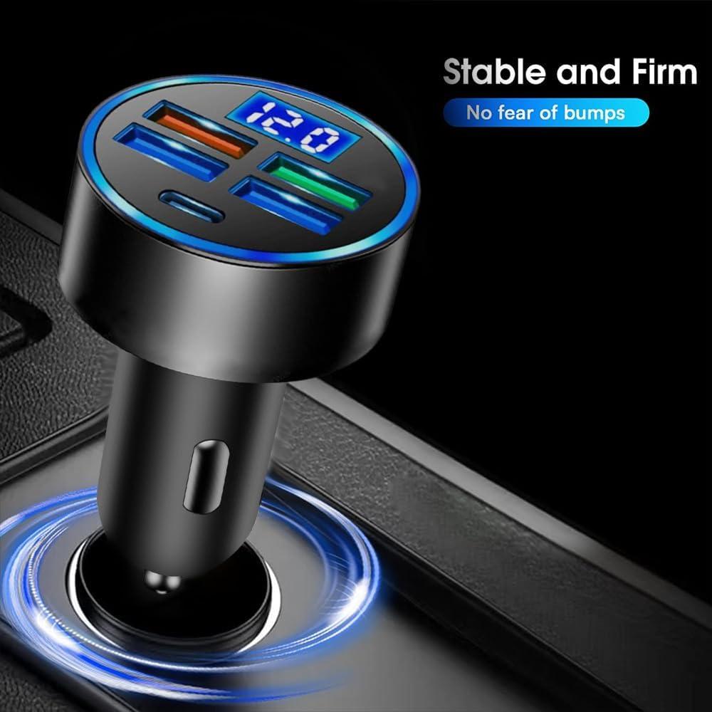 Cargador de coche 5 puertos USB OFSPOWER 24W carga rápida