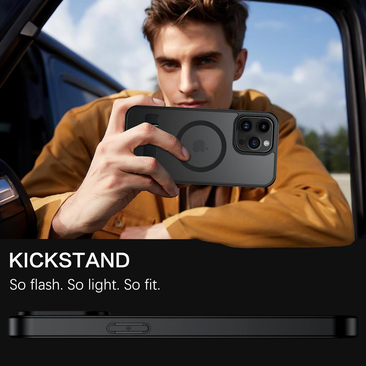 Funda Magnética Telaso para iPhone 14 Pro Max - Negro