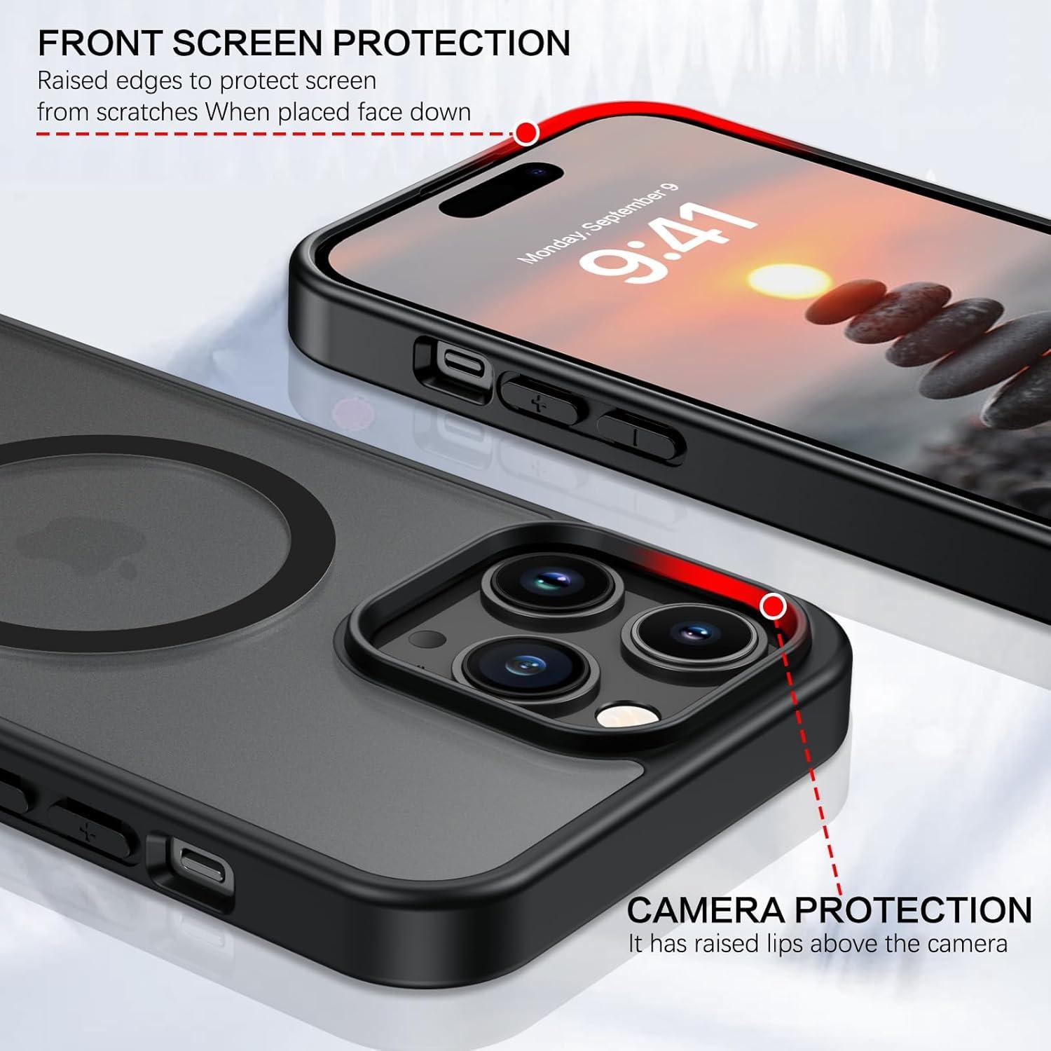 Funda Magnética Telaso para iPhone 14 Pro Max - Negro