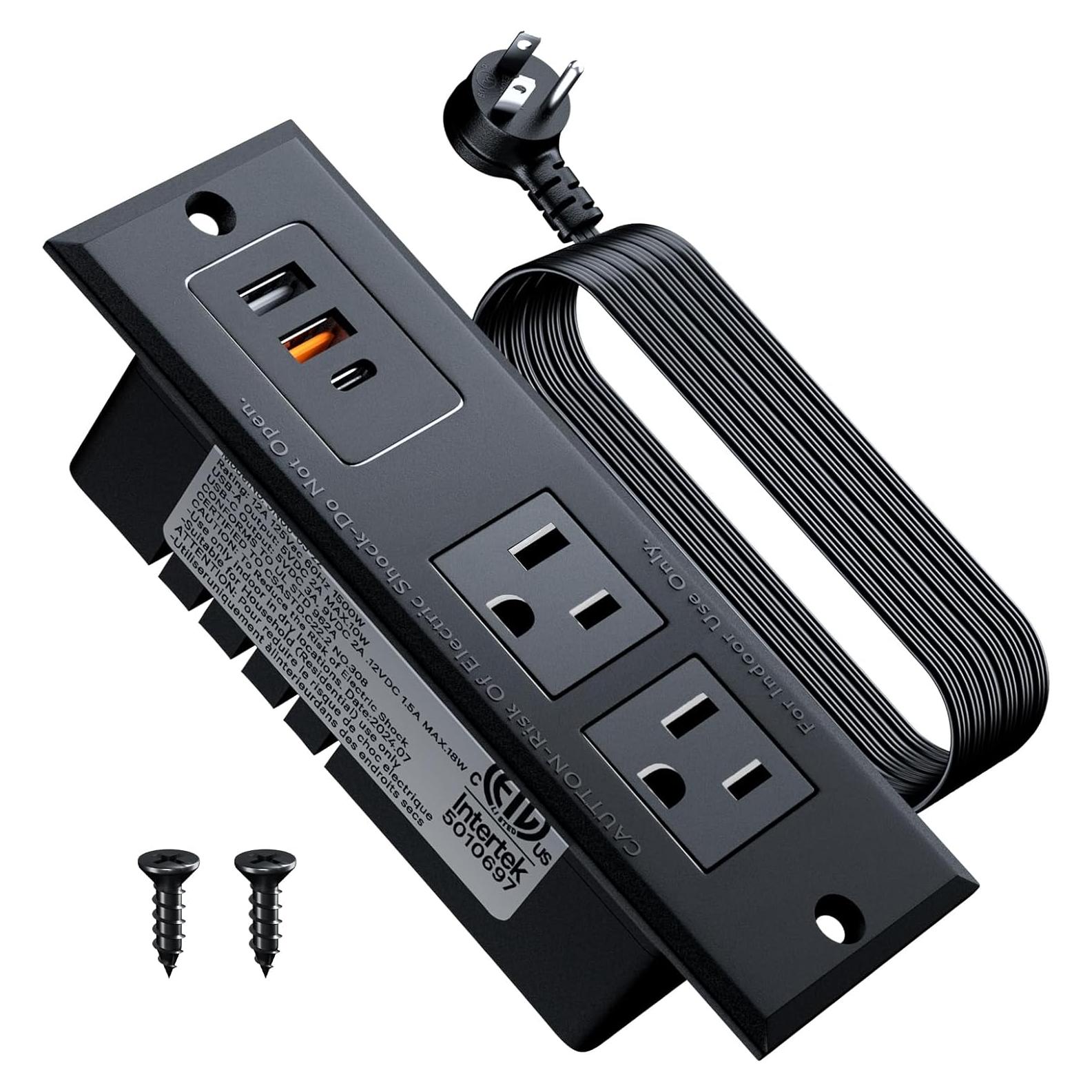 Toma de Corriente Empotrada DOACE con USB C 18W y 2 AC