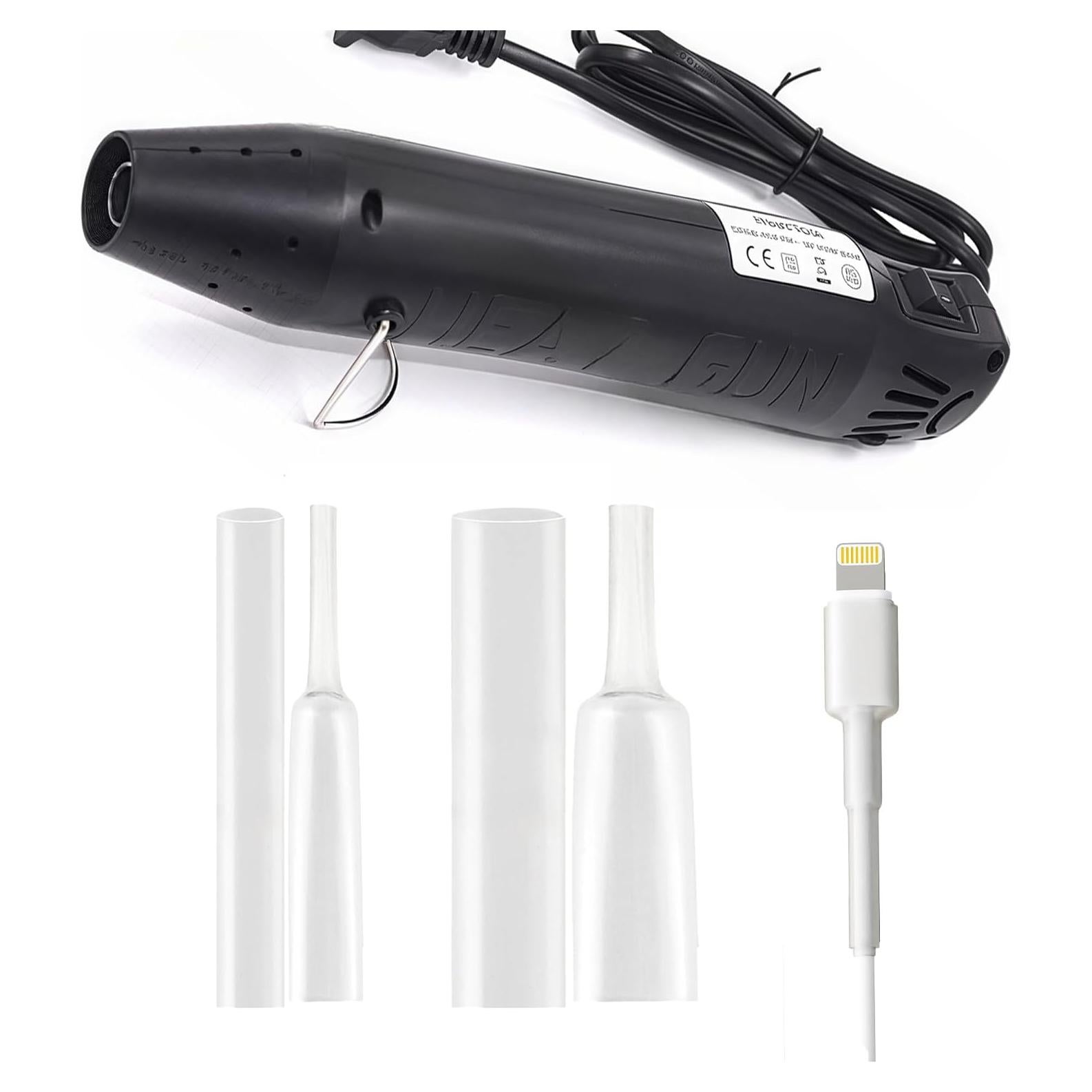 Kit de Reparación de Cables TOPNI CCP-01 - 20 Protectores + Mini Pistola de Calor