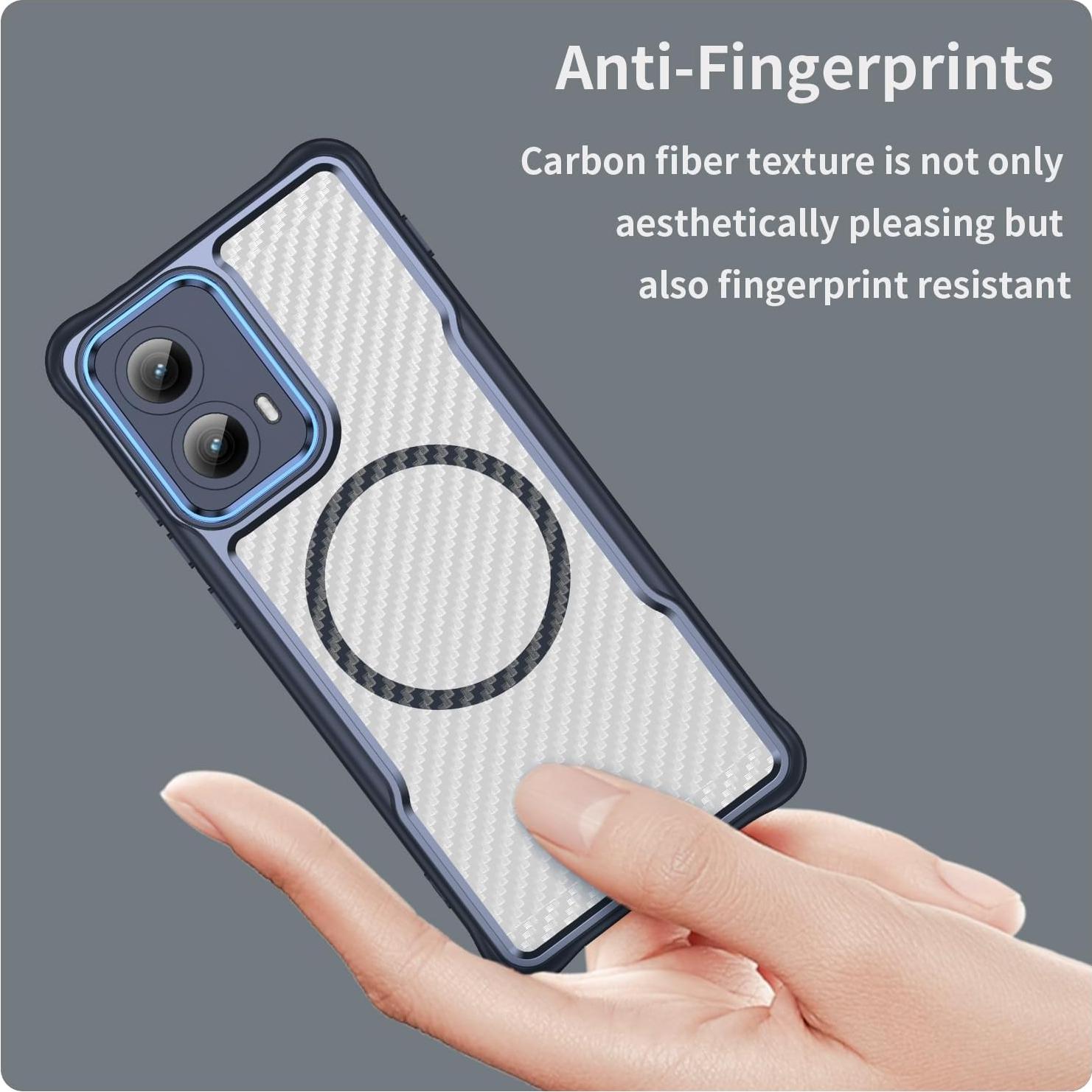 Funda para Motorola Edge 5G 2024 con Soporte Magnético y Carga Inalámbrica