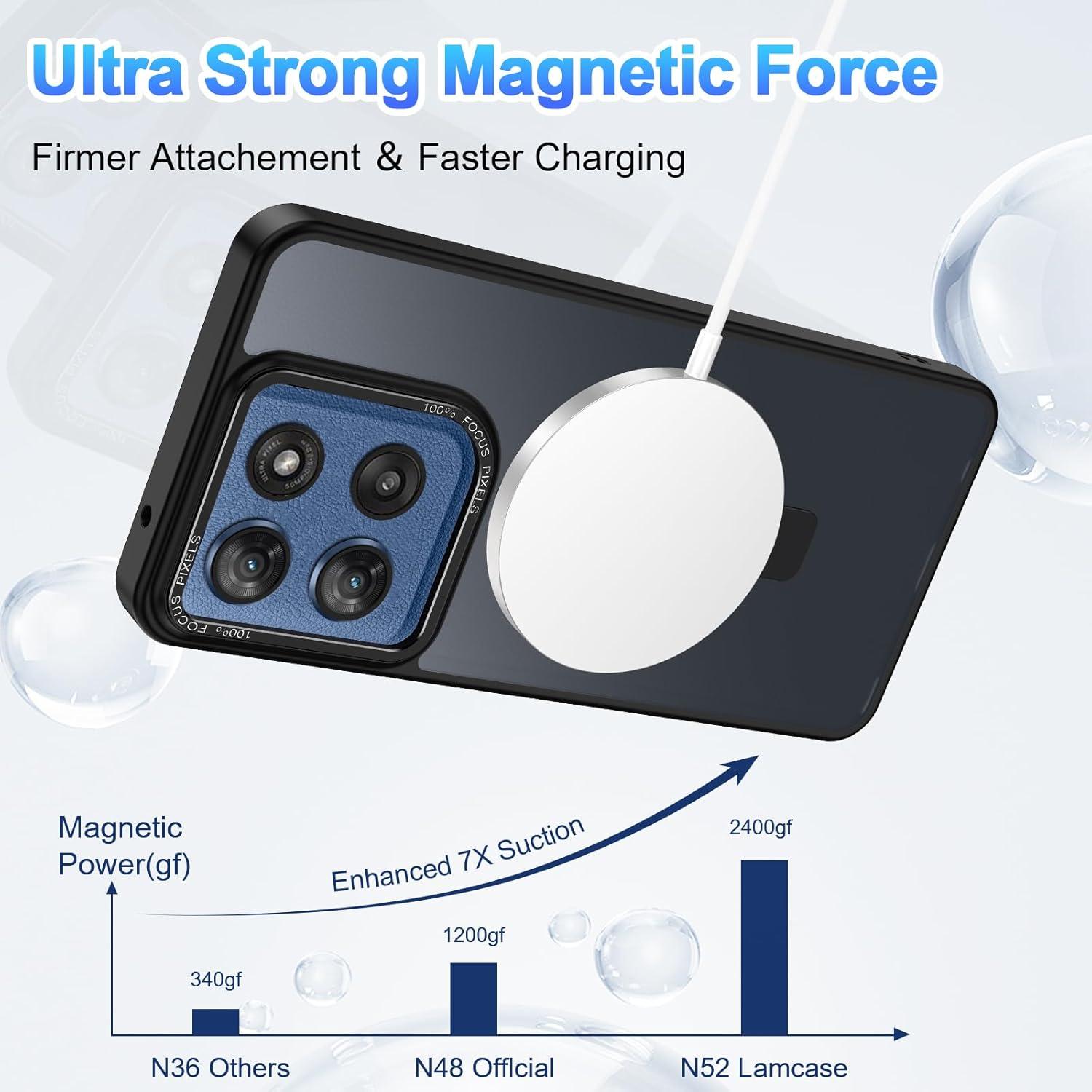 Funda Casehas para Moto G Stylus 5G 2025, negra, a prueba de golpes