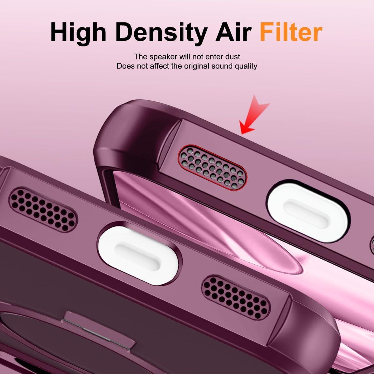 Funda Magnética Casehas para Google Pixel 9 Pro XL - Rojo Vino