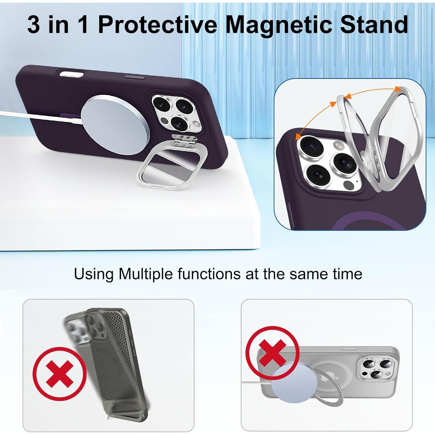 Funda para iPhone 16 Pro STERKER con Soporte y Protección Militar