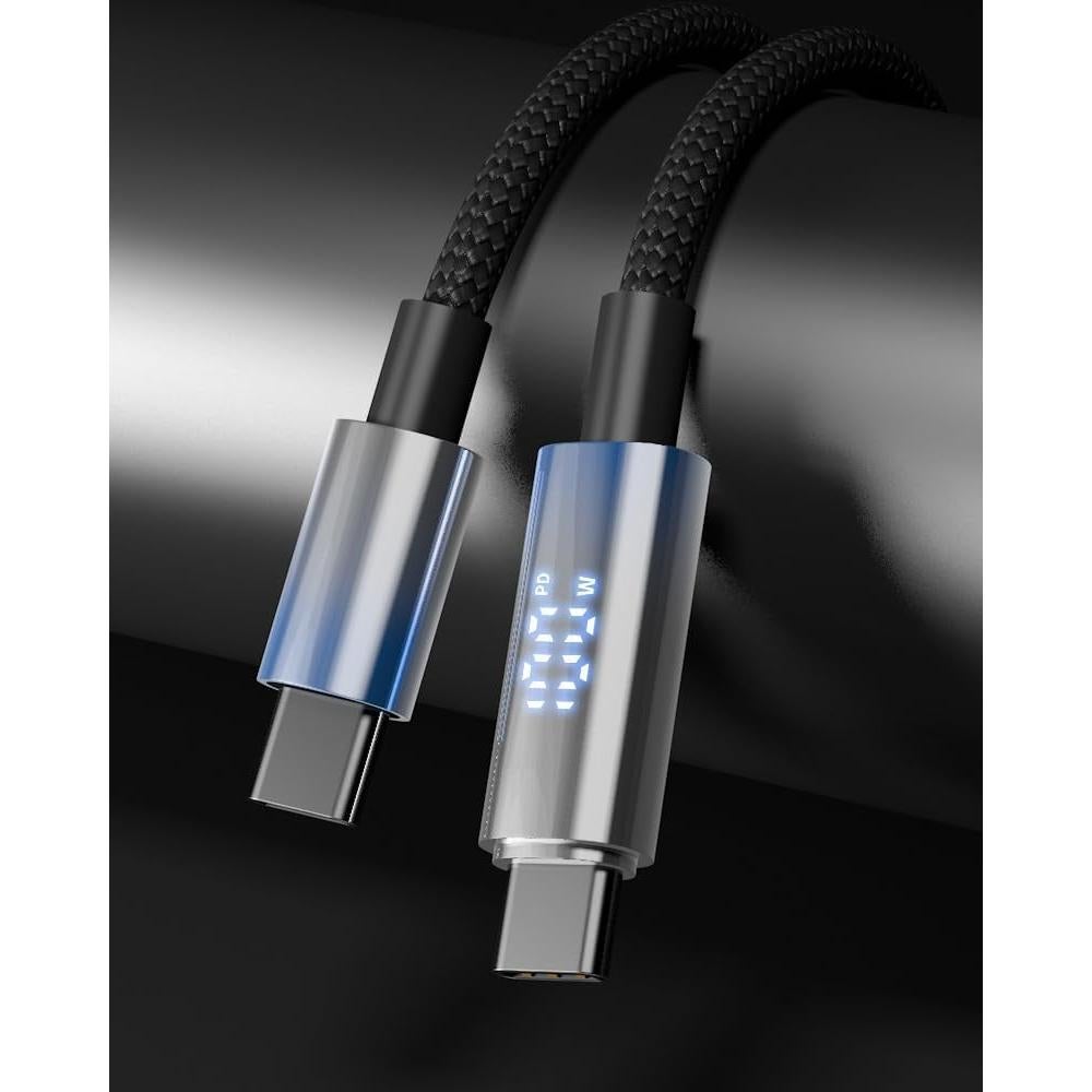 Cable USB C a USB C 100W PD con pantalla LED 1.2m FANTIA