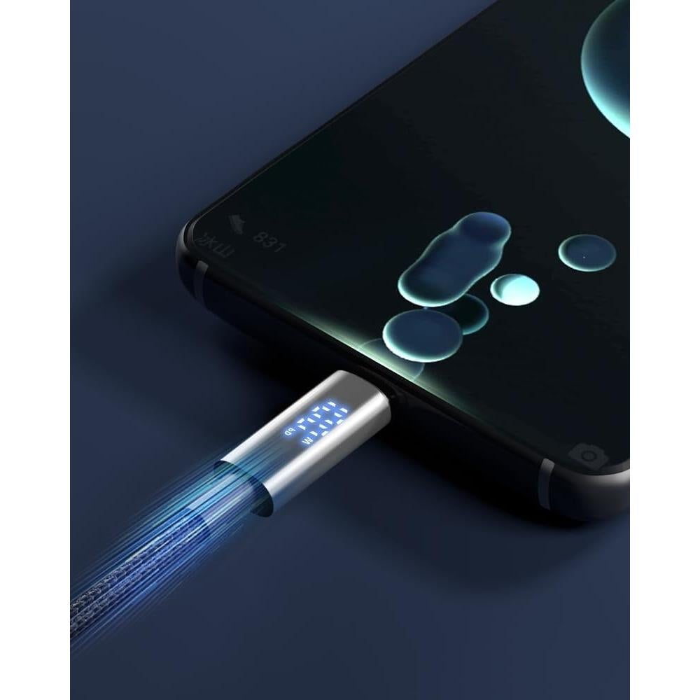 Cable USB C a USB C 100W PD con pantalla LED 1.2m FANTIA