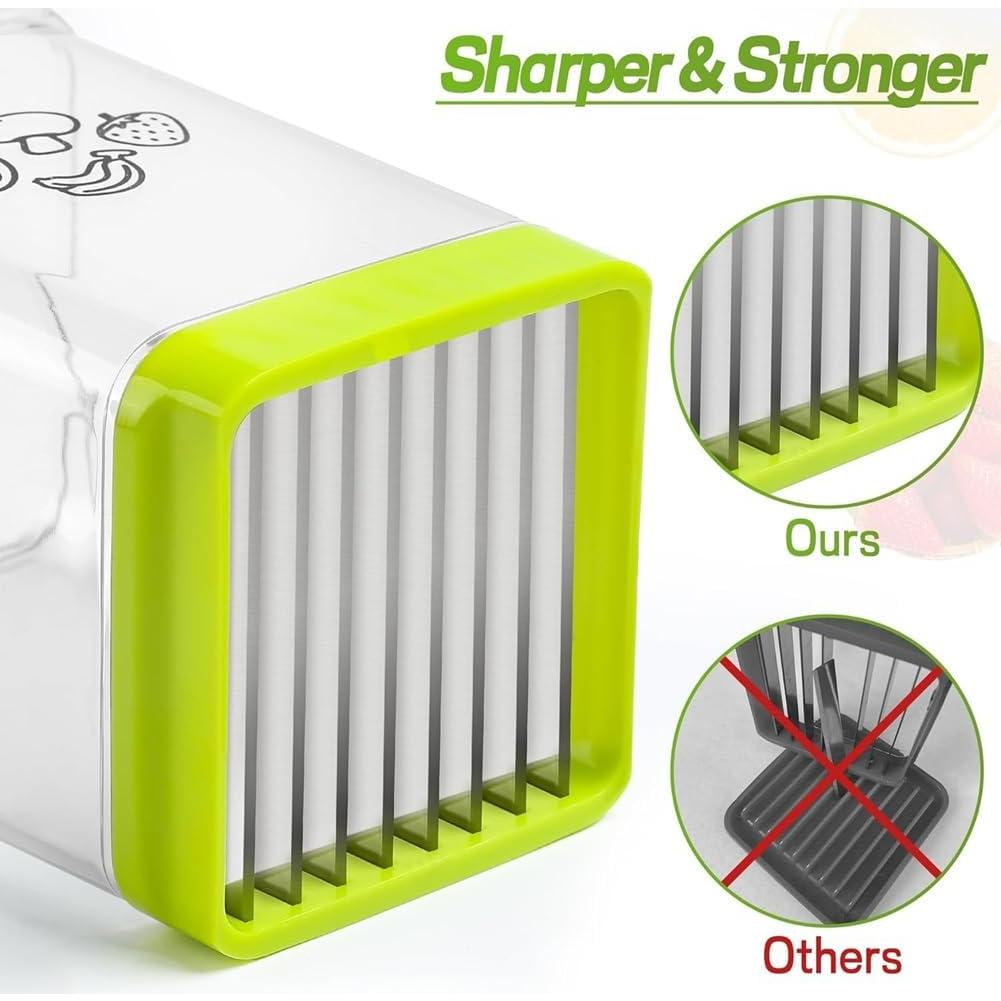 Cortador de Frutas Darfooper 3x3x4.2 cm Acero Inoxidable