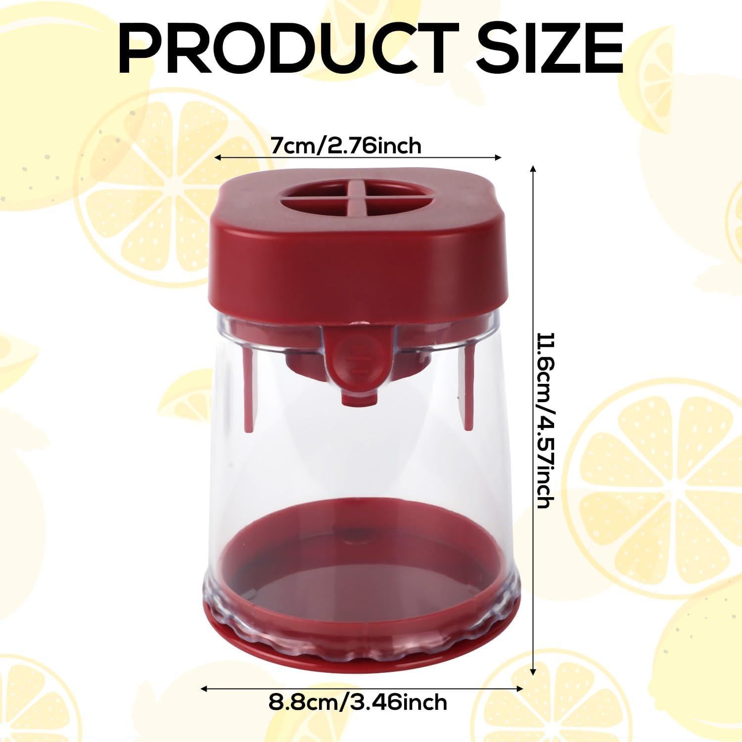 Cortador de Frutas BOXOB Rojo, Cuchilla Acero Inoxidable, 8.8cm