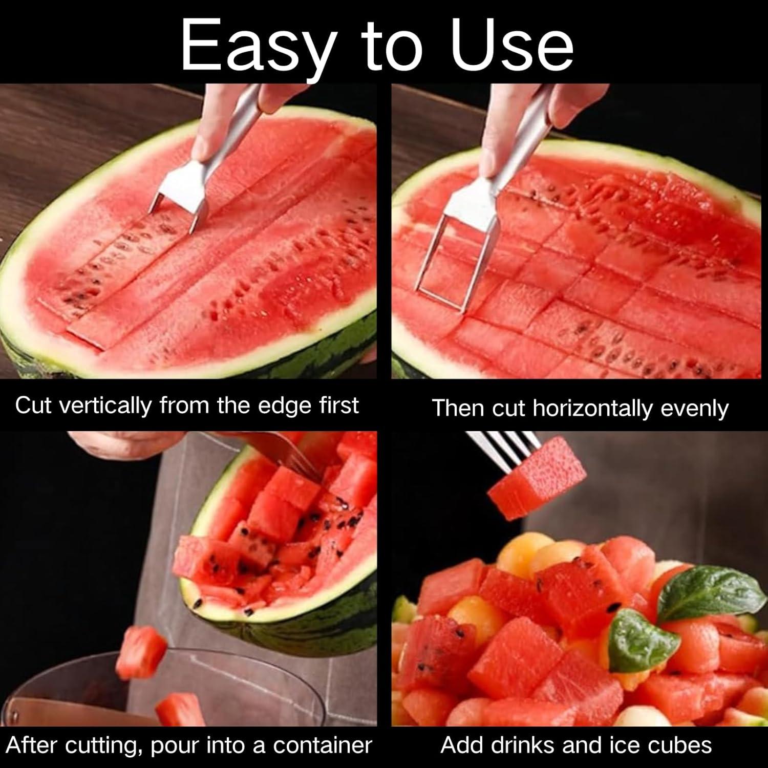 Cortador de Sandía 2-en-1 Genérico de Acero Inoxidable