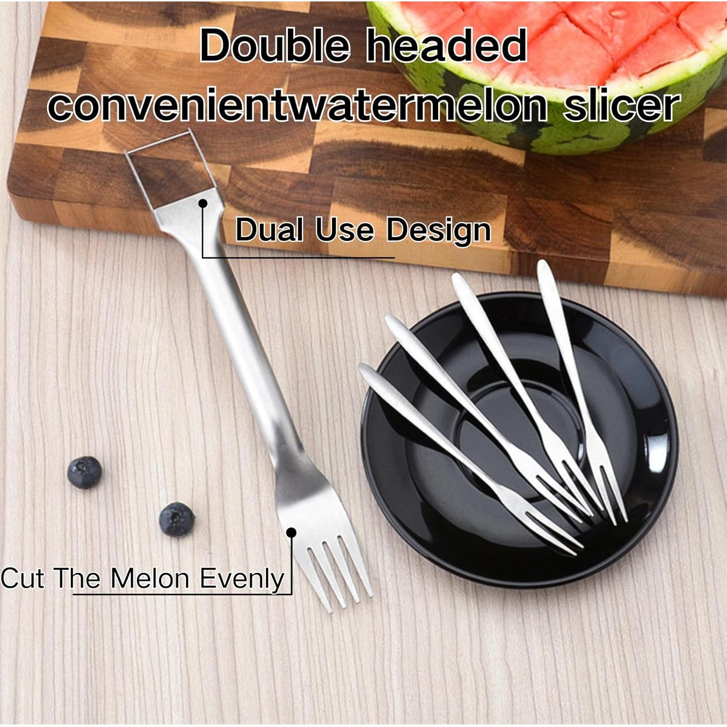 Cortador de Sandía 2-en-1 Genérico de Acero Inoxidable