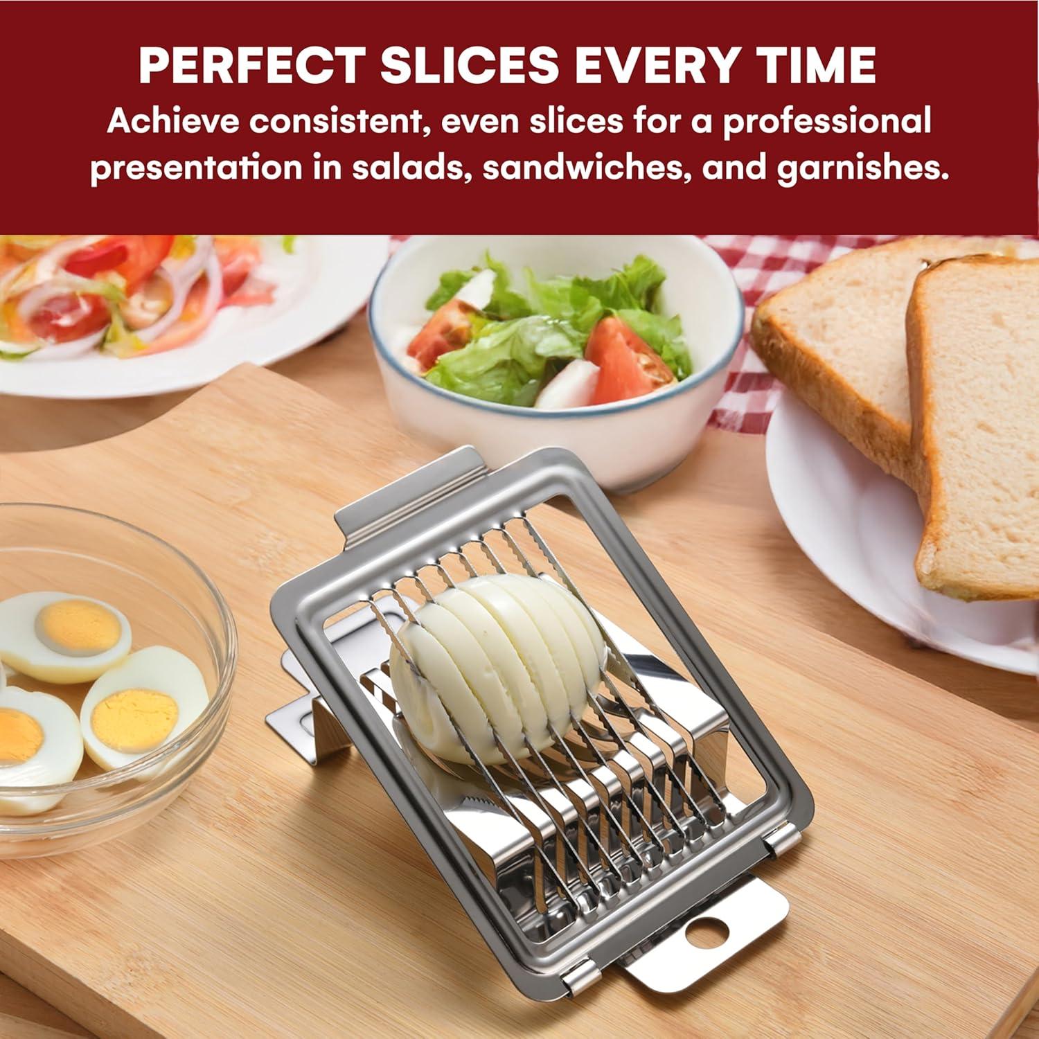 Cortador de Huevos KITCHTIC Acero Inoxidable 15.19 cm