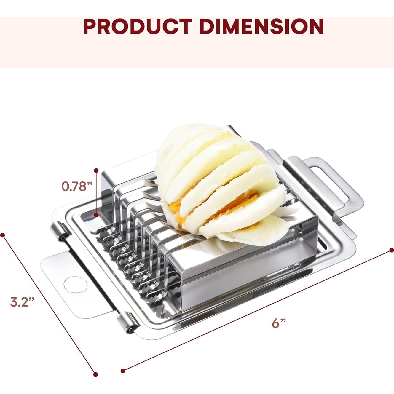 Cortador de Huevos KITCHTIC Acero Inoxidable 15.19 cm