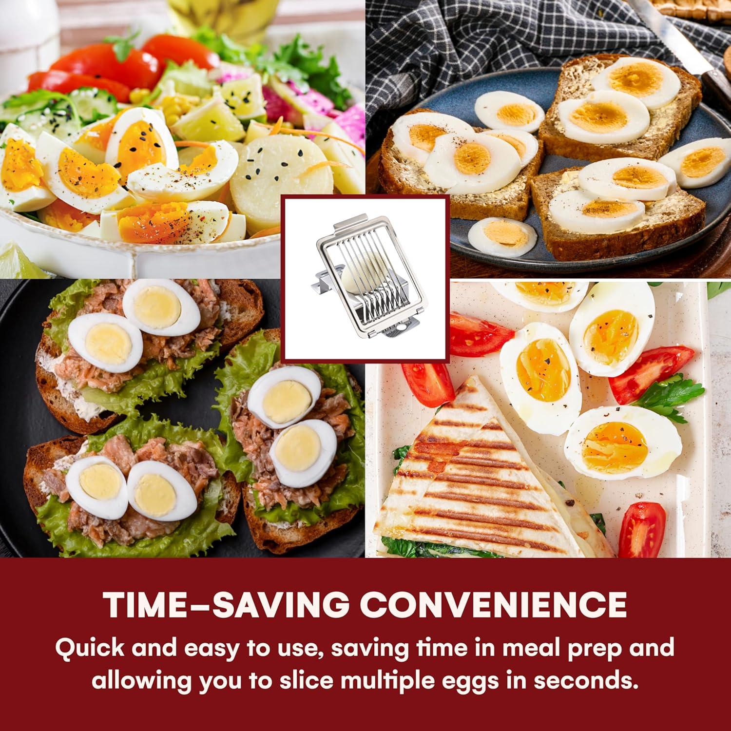 Cortador de Huevos KITCHTIC Acero Inoxidable 15.19 cm