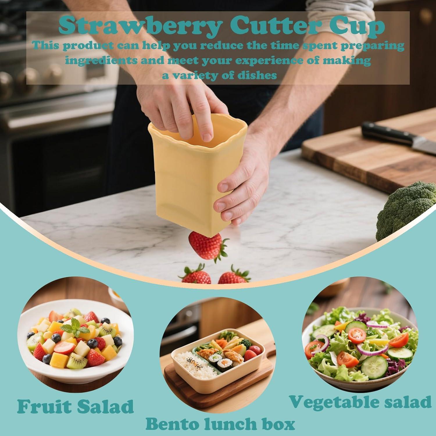 Cortador de Frutas FATUXZ - Manual, Acero Inoxidable, Amarillo