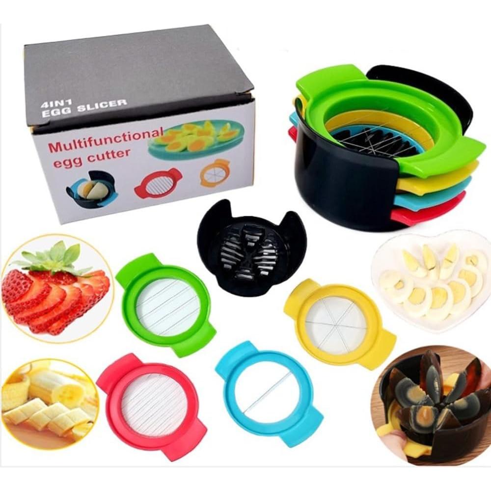 Cortador de Huevos 4 en 1 Couponhub Multicolor Práctico