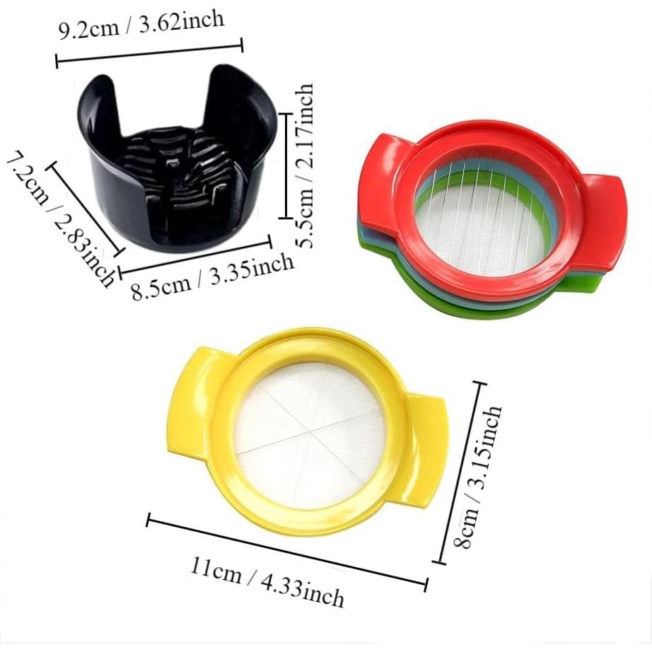 Cortador de Huevos 4 en 1 Couponhub Multicolor Práctico