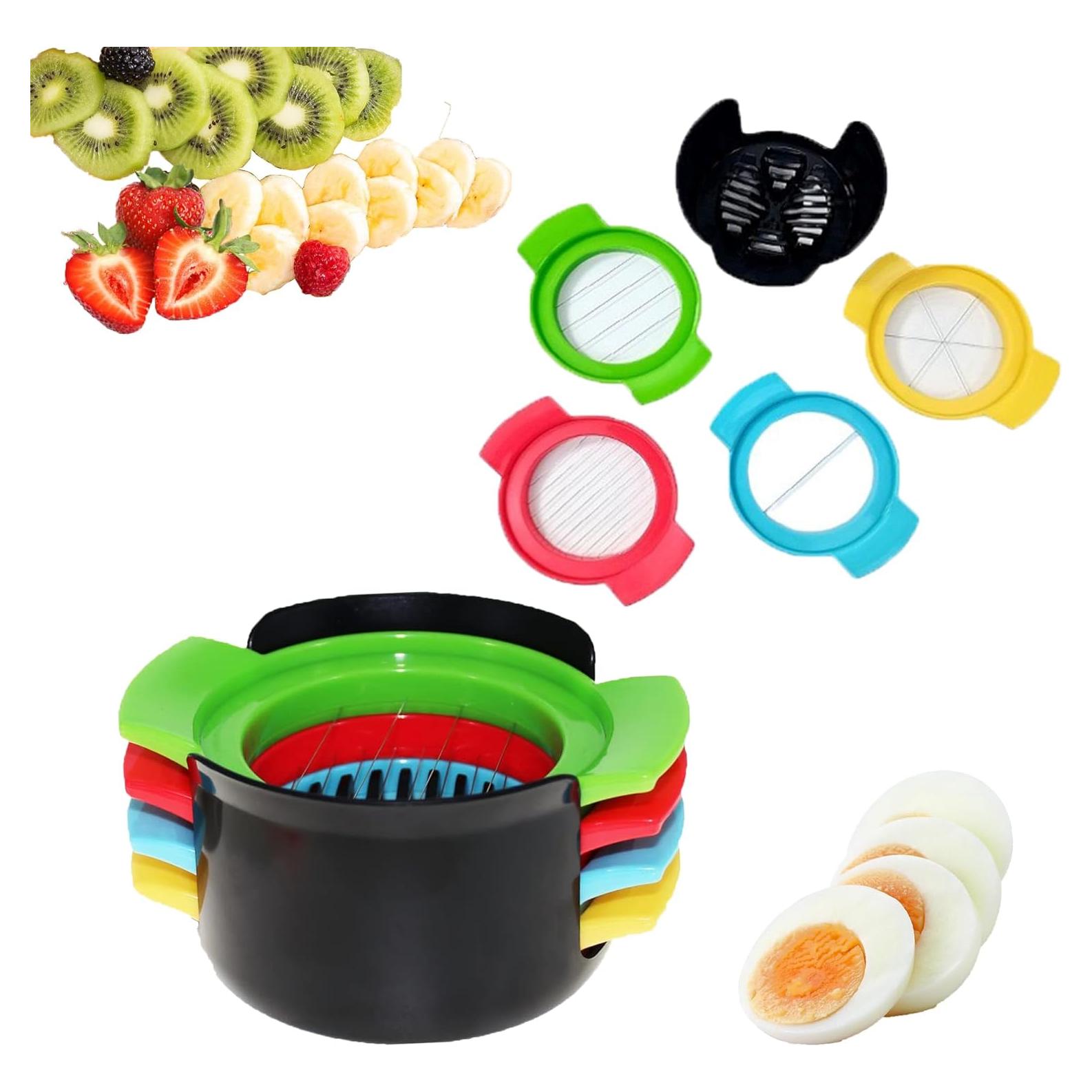 Cortador Multifuncional de Huevos y Frutas KWBLWF - Acero Inoxidable