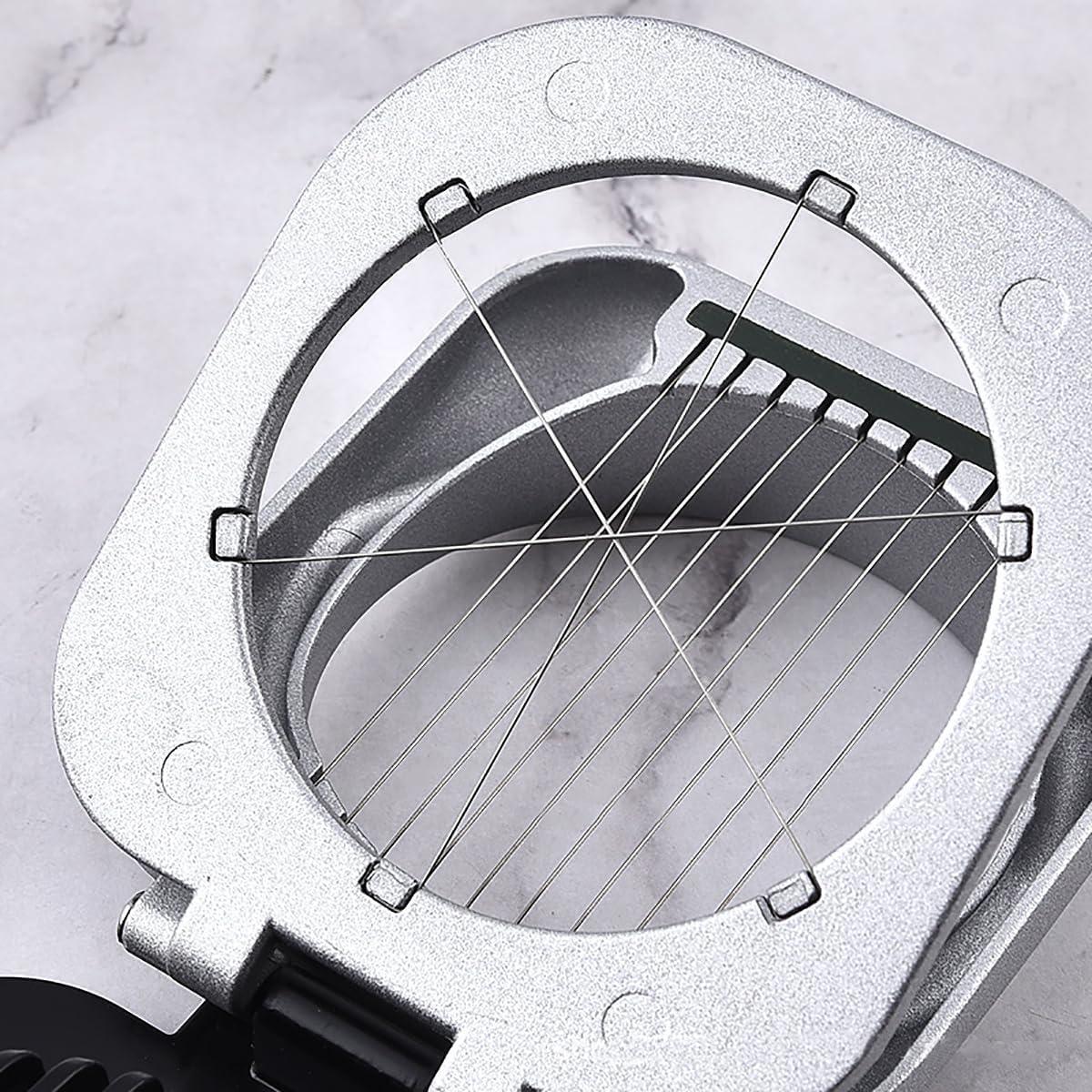 Cortador de Huevos Cocidos GoldNJade 2 en 1 Acero Inoxidable