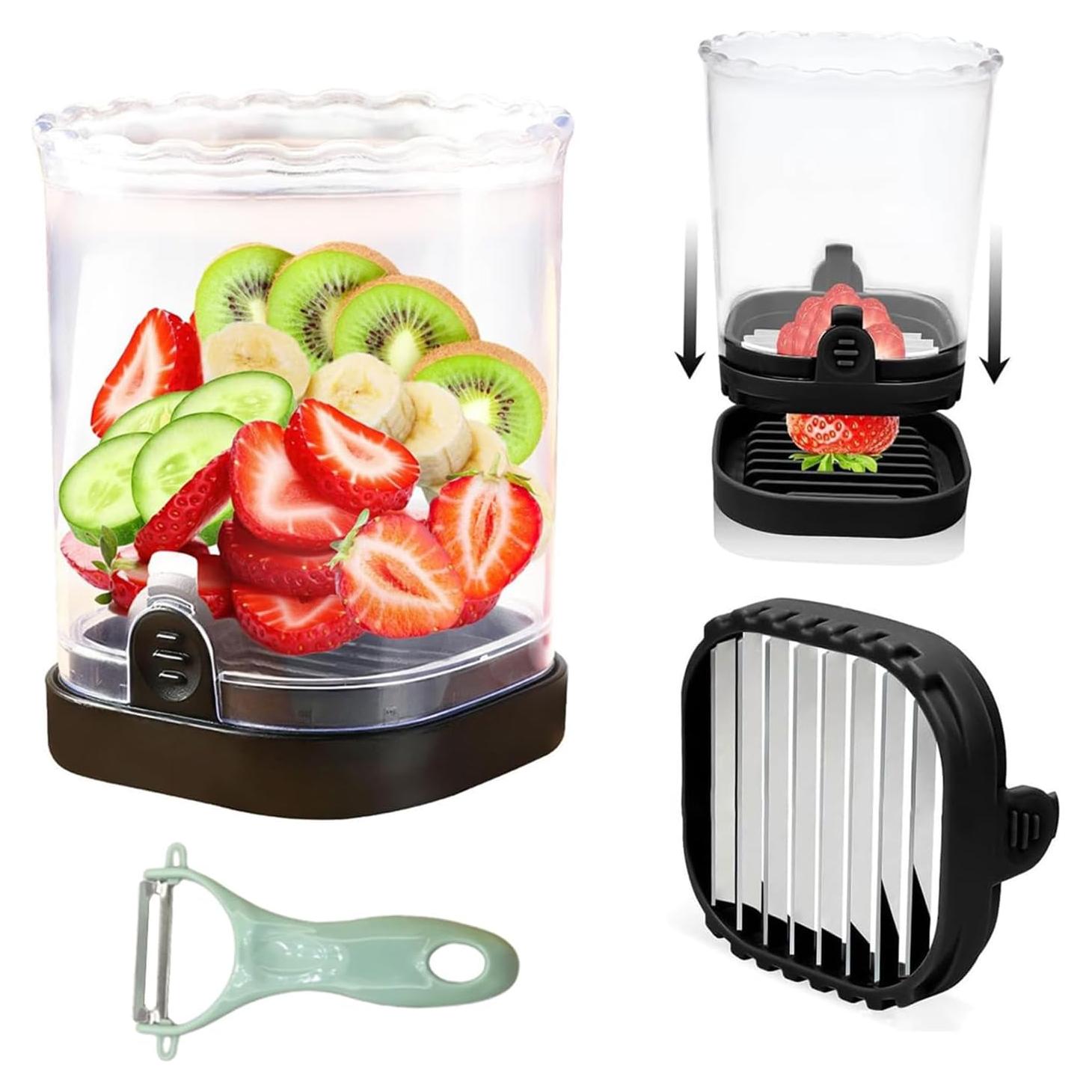 Cortador de Frutas Multifuncional ANIS·KEAAR 8.3x8cm Acero Inoxidable