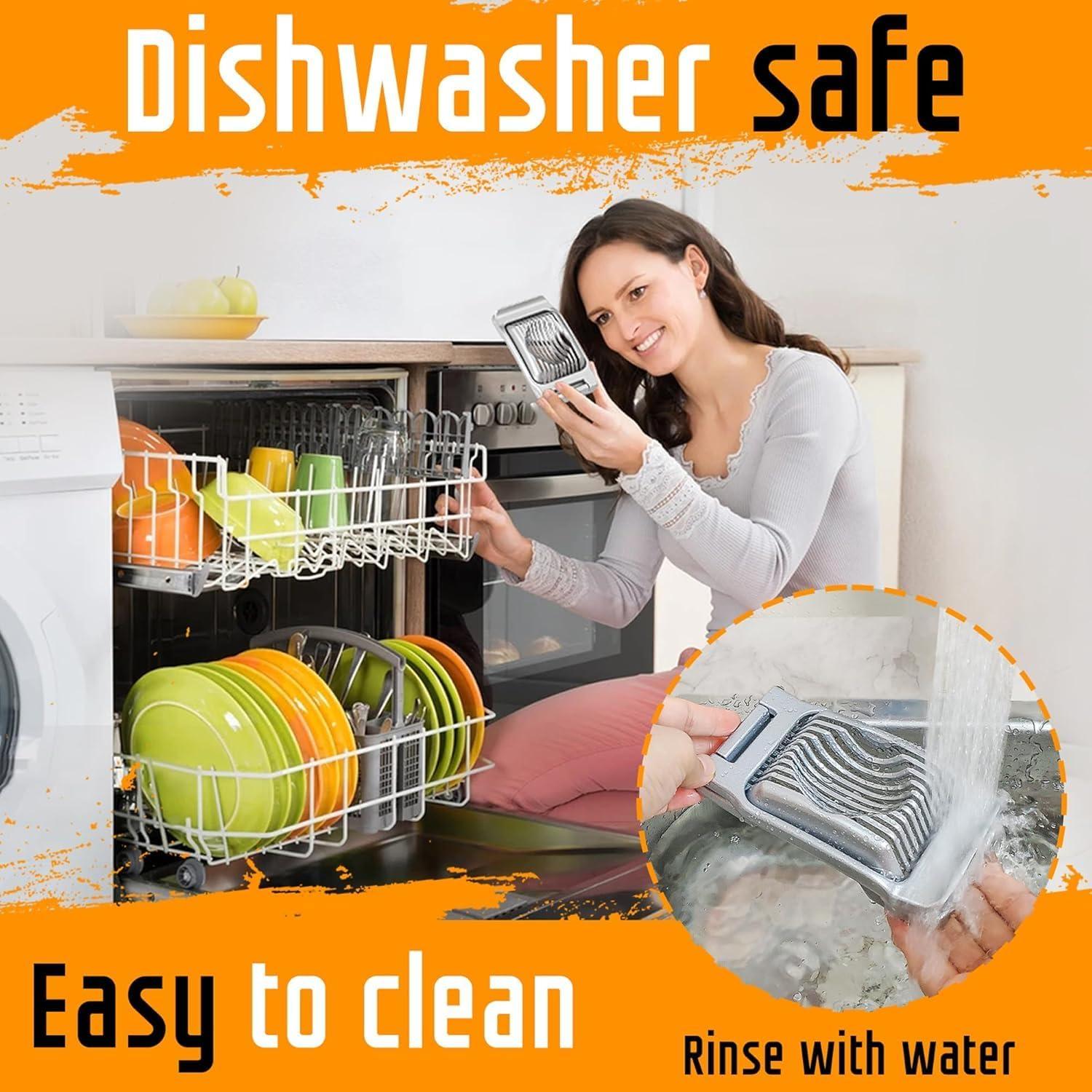 Cortador de Huevos HFLYJPYW de Acero Inoxidable Multifuncional