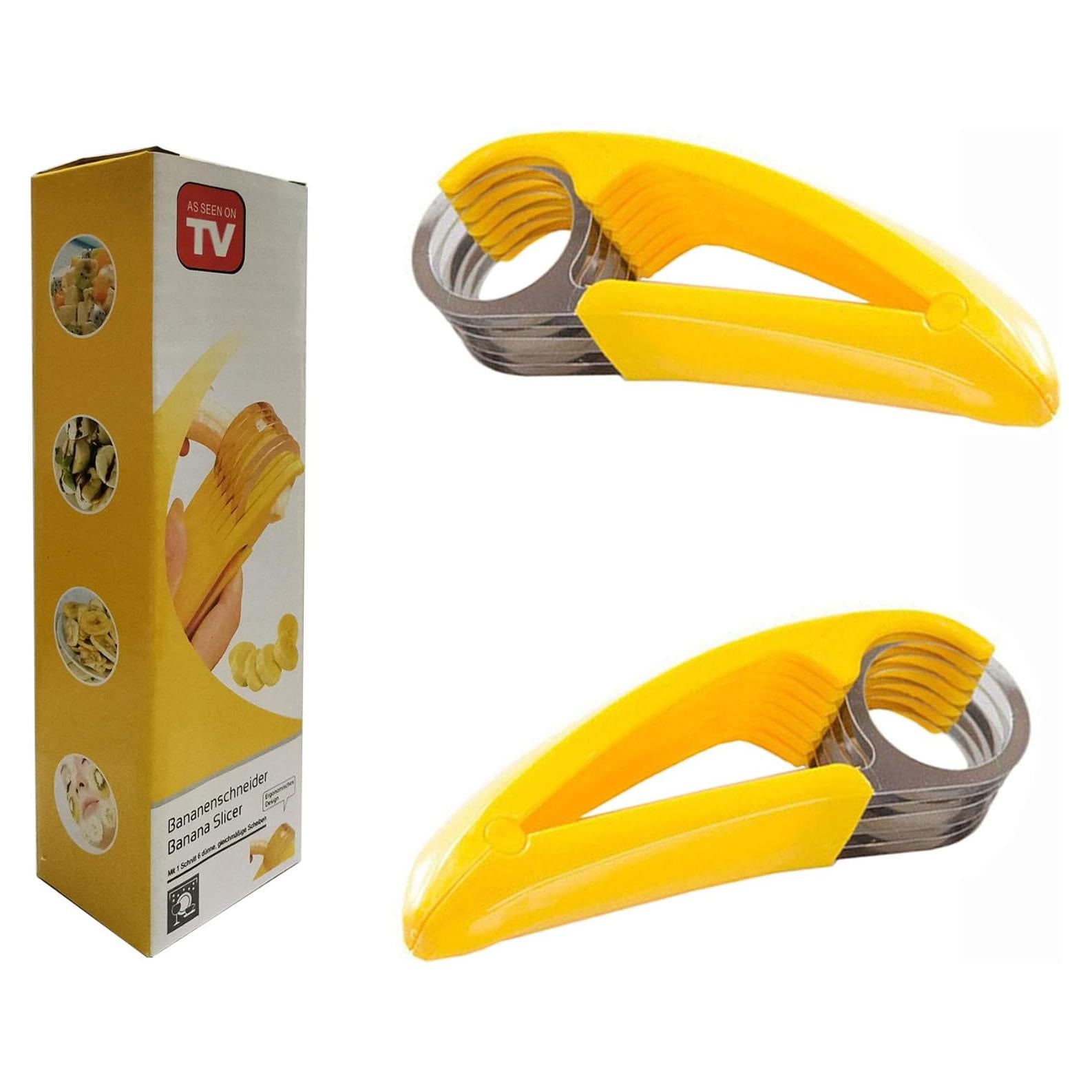 Cortador de Plátano 2 PCS LJZP - ABS y Acero Inoxidable 304