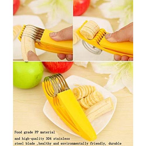 Cortador de Plátano 2 PCS LJZP - ABS y Acero Inoxidable 304