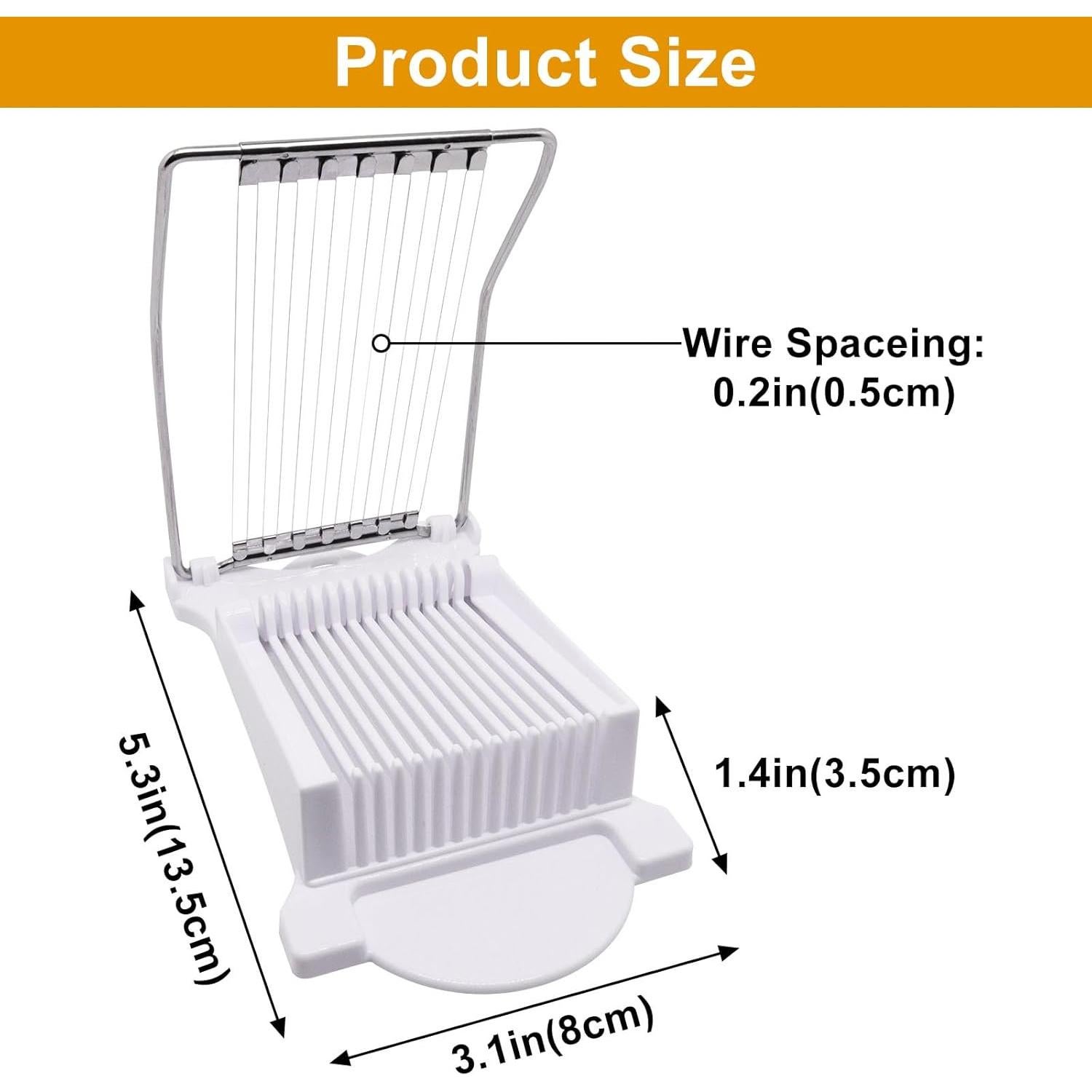 Cortador de Huevos ZHMEINA con 14 Cables de Acero Inoxidable