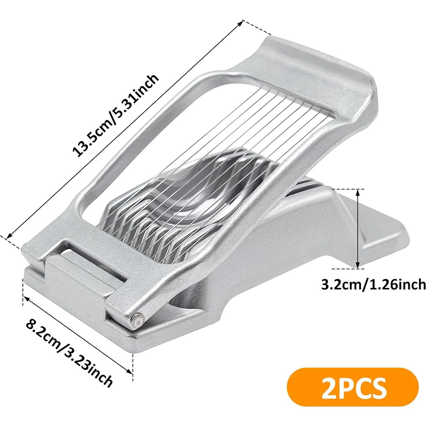 Cortador de Huevos Multifuncional LGHWKETH de Aluminio 2PCS