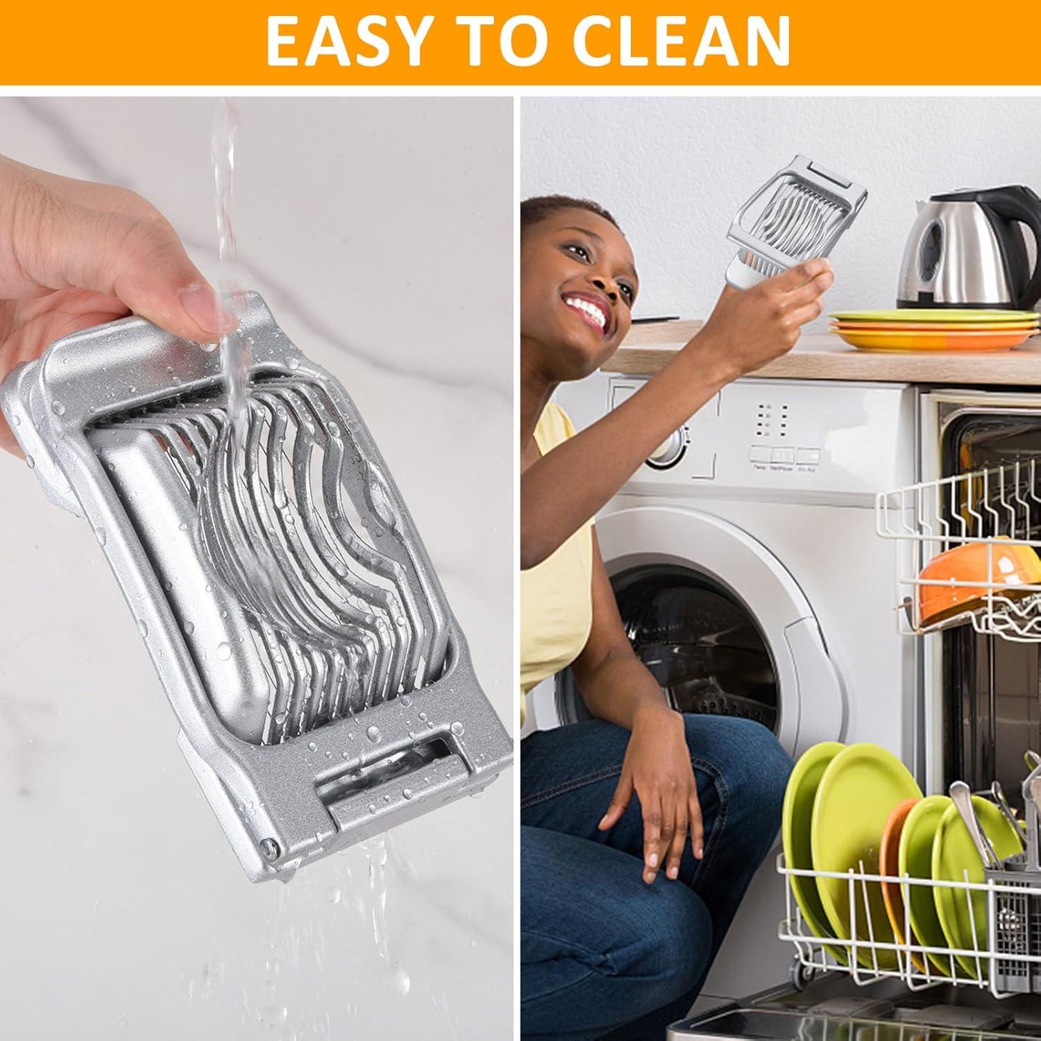 Cortador de Huevos Multifuncional LGHWKETH de Aluminio 2PCS