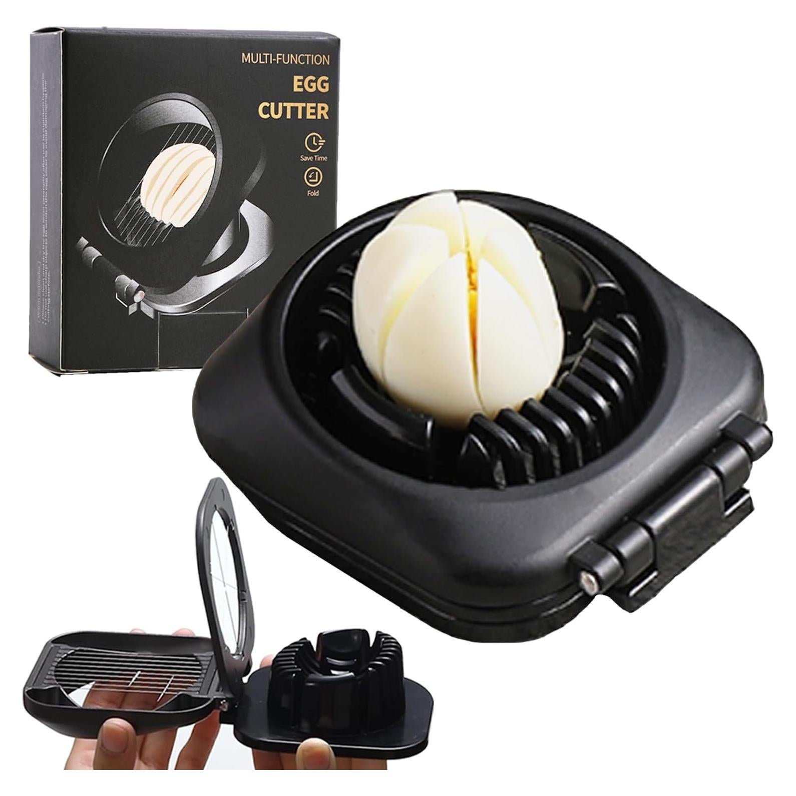 Cortador de Huevos Doble SYXLTSH de Acero Inoxidable - Negro