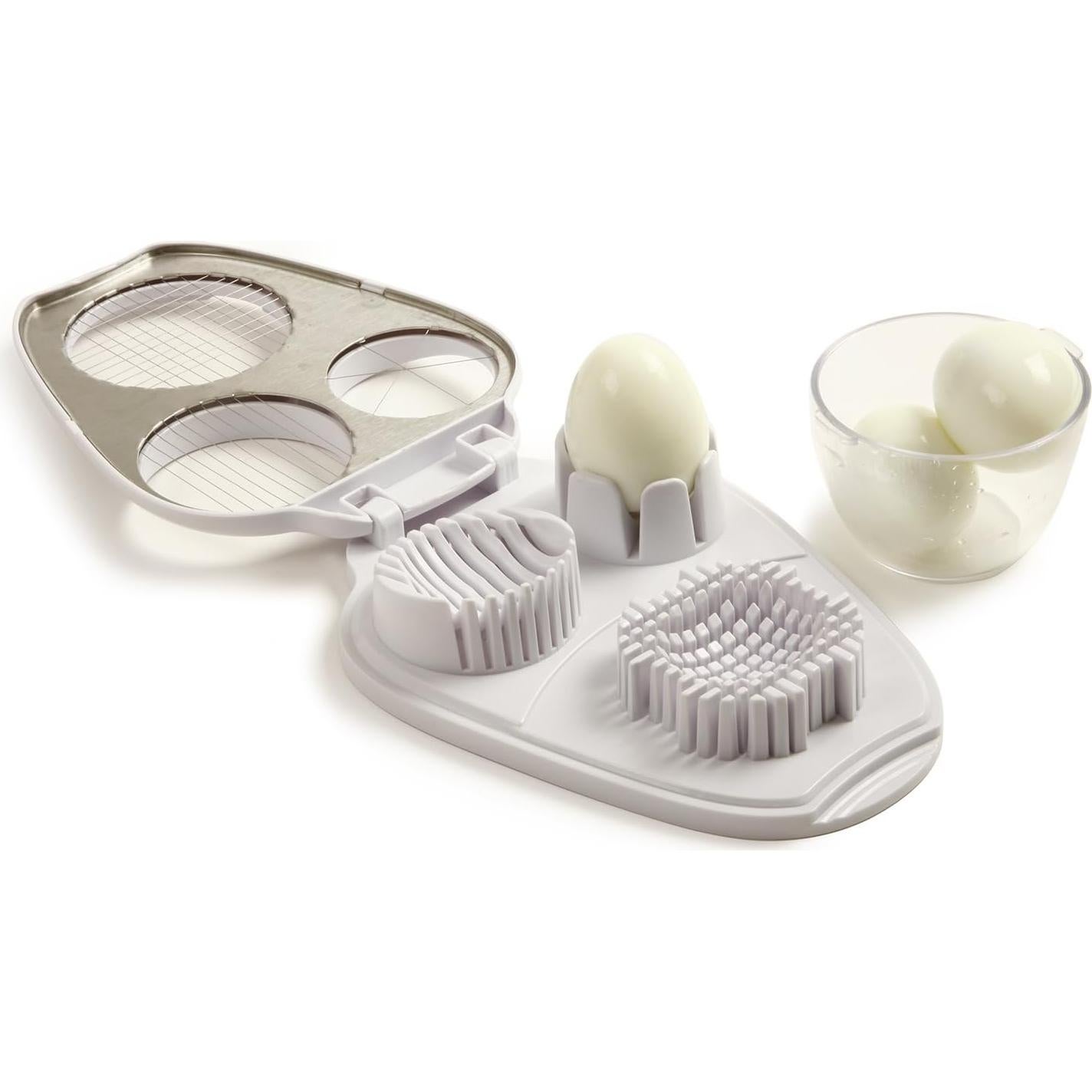 Cortador de Huevos Múltiple Norpro 998 3 en 1 Blanco