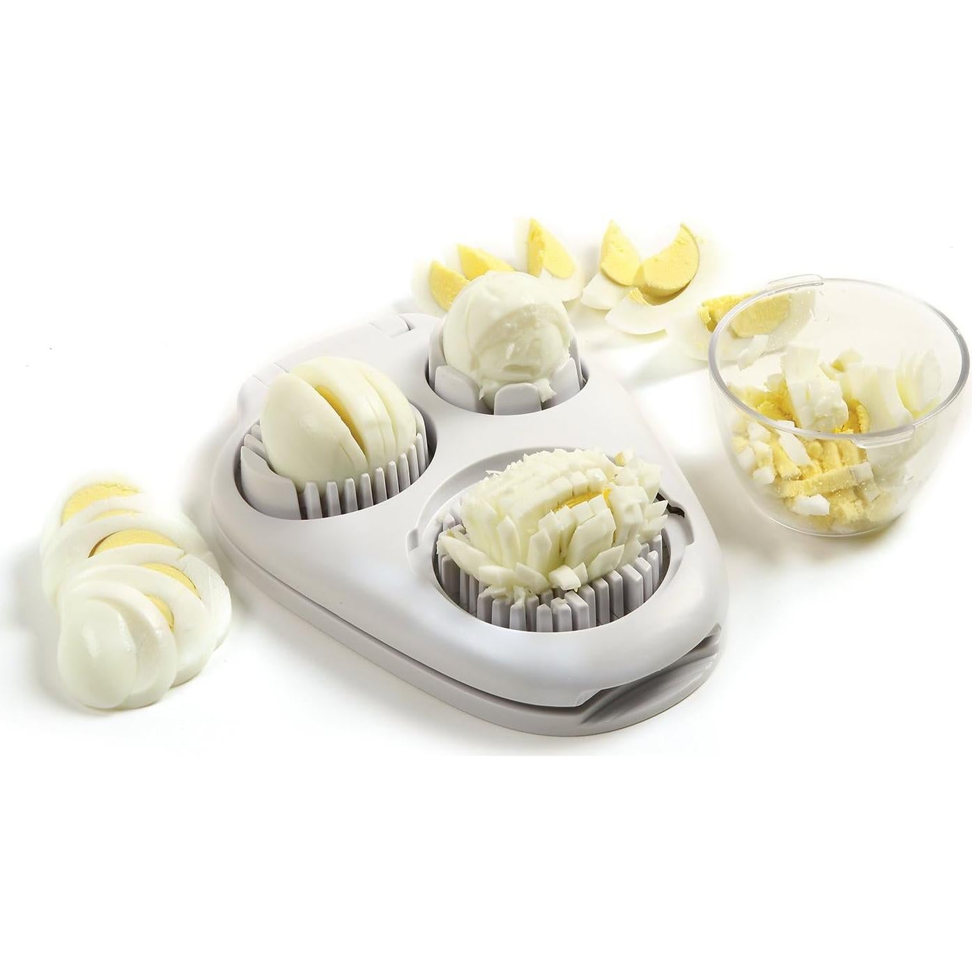 Cortador de Huevos Múltiple Norpro 998 3 en 1 Blanco