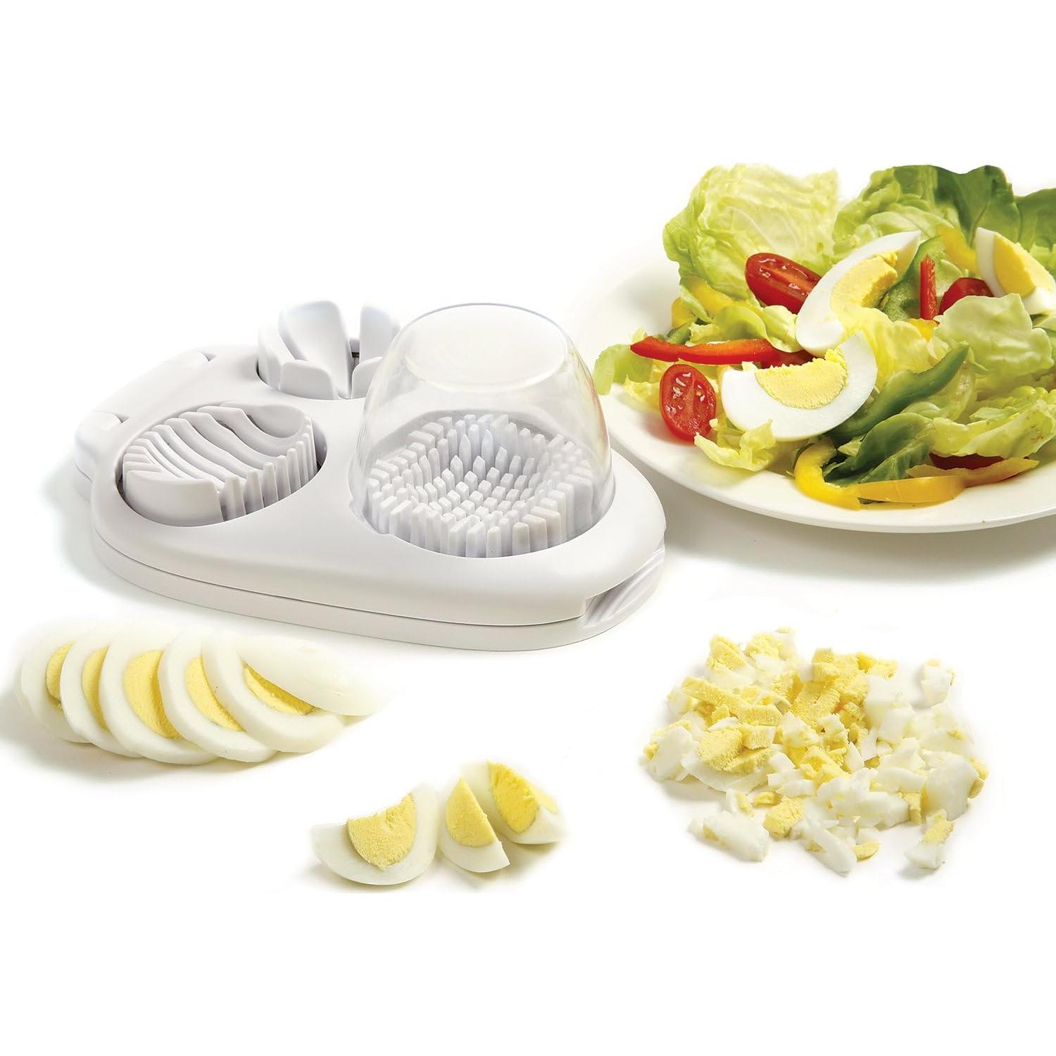 Cortador de Huevos Múltiple Norpro 998 3 en 1 Blanco