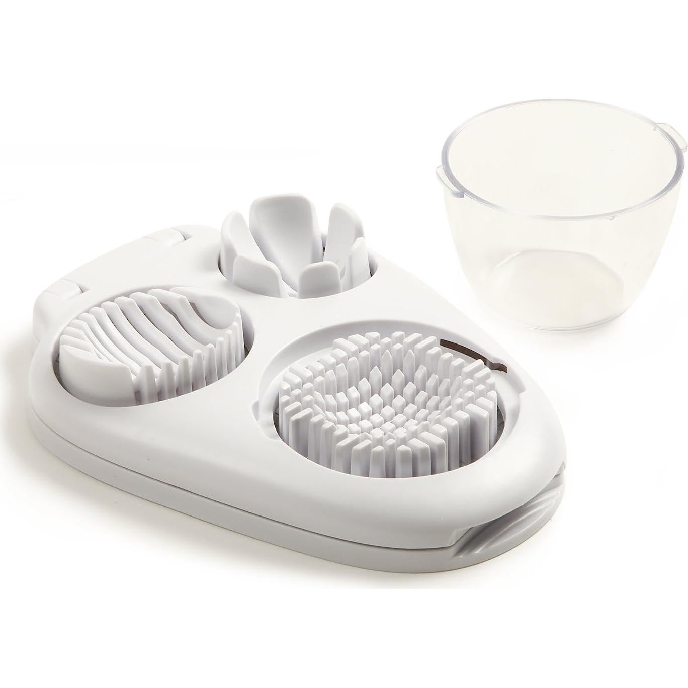 Cortador de Huevos Múltiple Norpro 998 3 en 1 Blanco