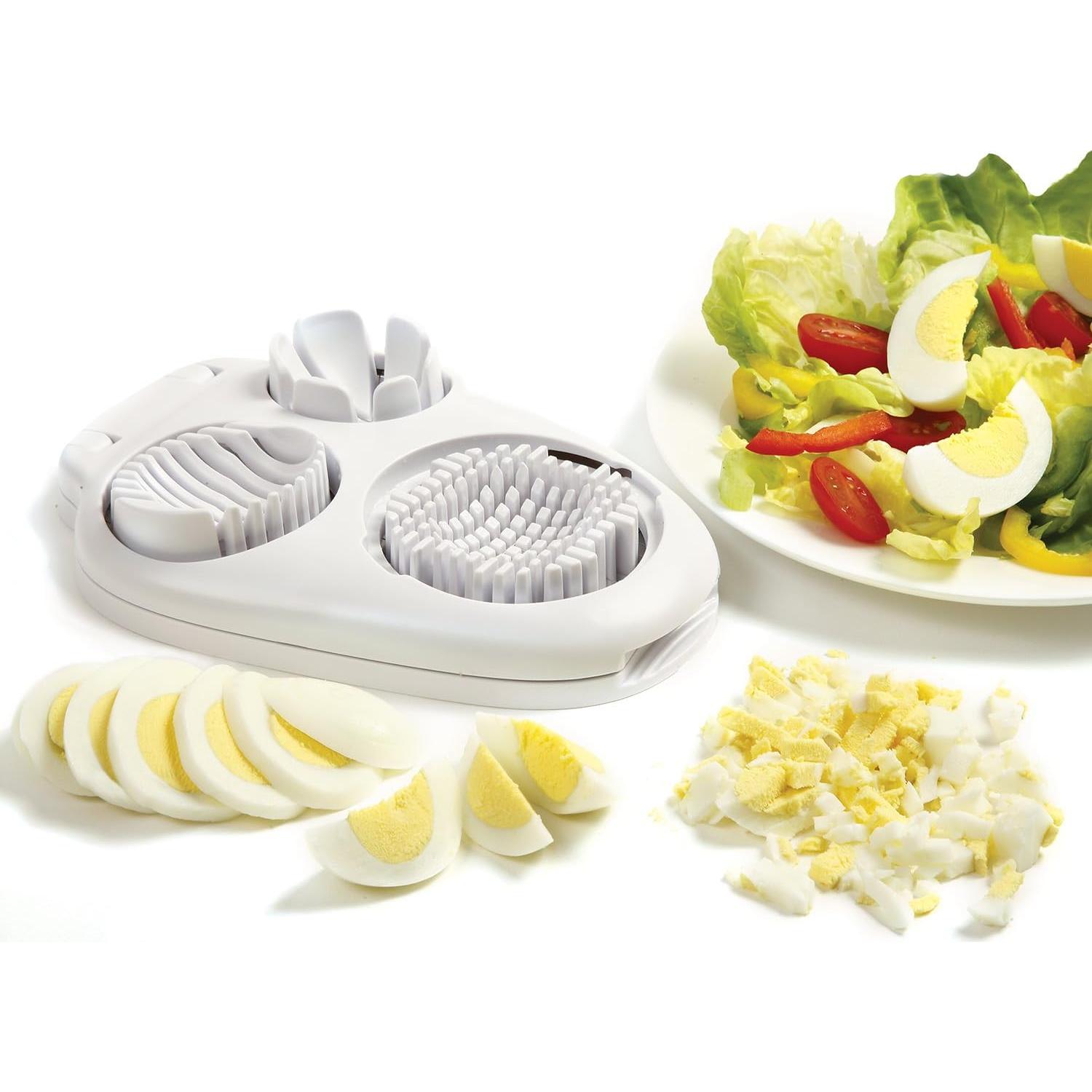 Cortador de Huevos Múltiple Norpro 998 3 en 1 Blanco