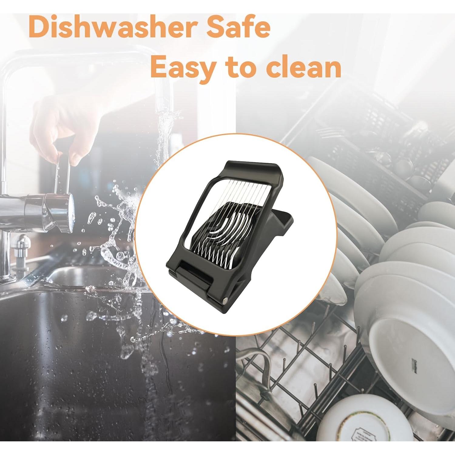 Cortador de Huevos Duros Bozenu Negro - Acero Inoxidable