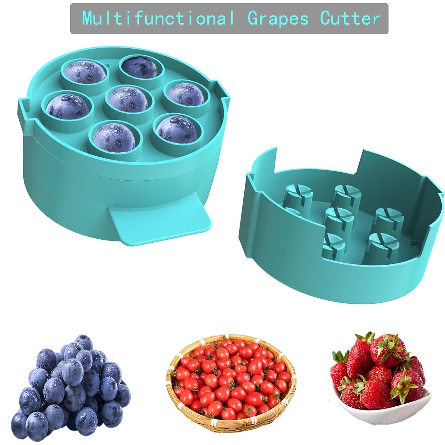 Cortador de Uvas Mahensy para Niños - Acero Inoxidable, 7 Agujeros