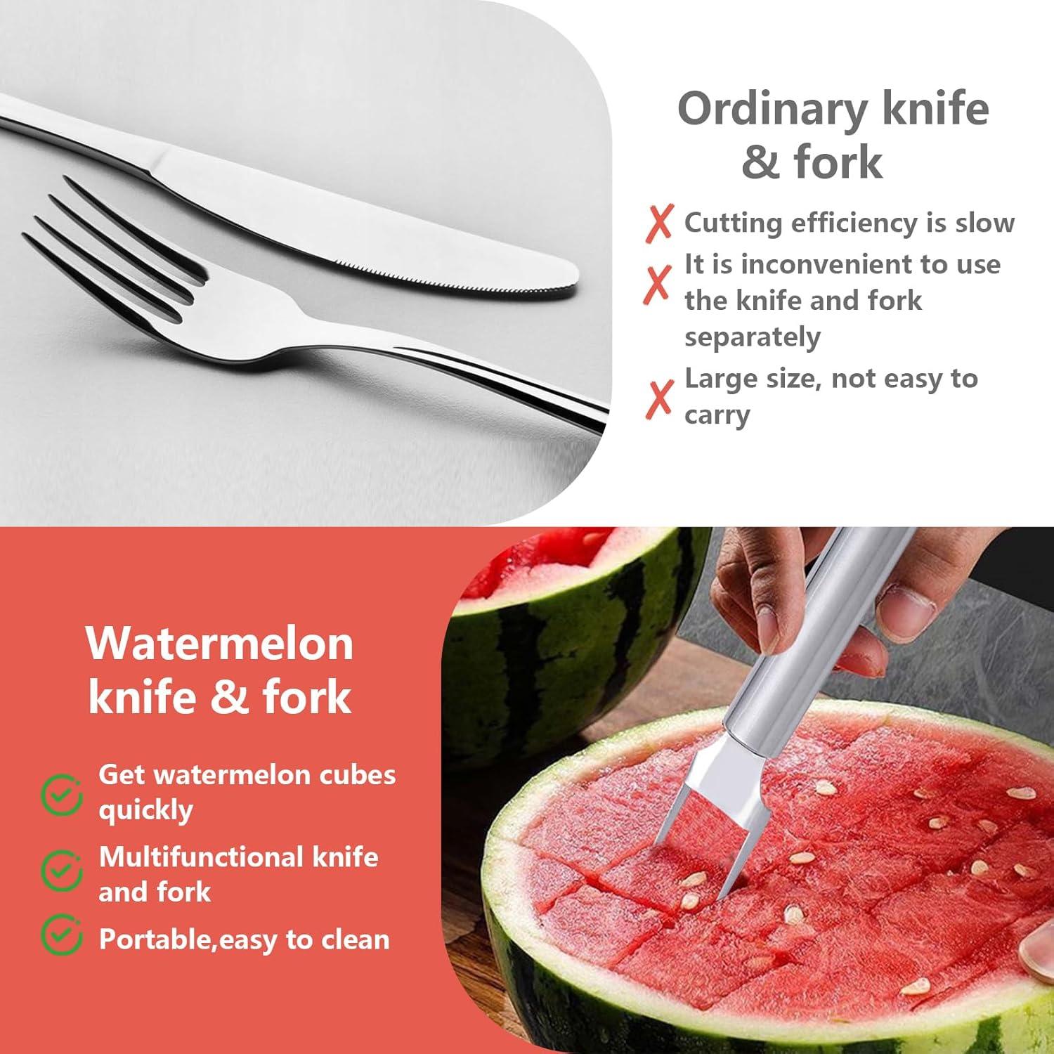 Cortador de Sandía 2-en-1 Genérico de Acero Inoxidable