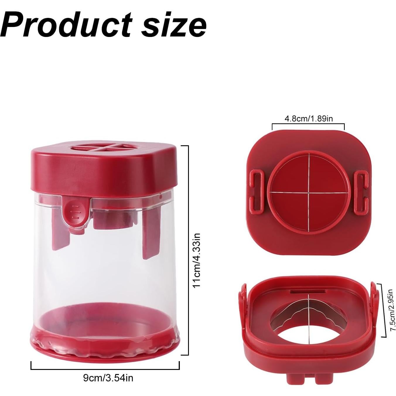 Cortador de Frutas Pequeño Lyreh de Acero Inoxidable 11x9x7.5cm