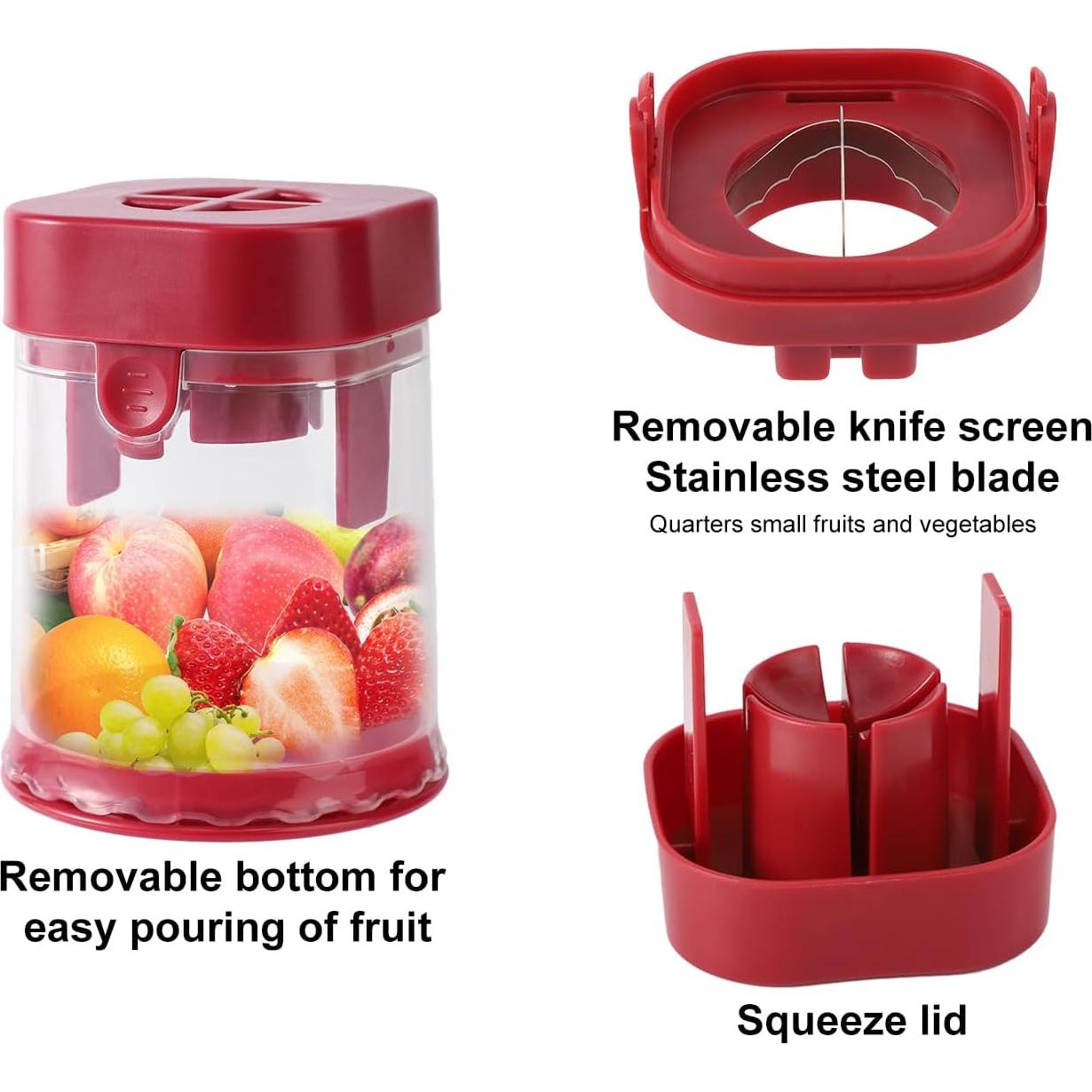 Cortador de Frutas Pequeño Lyreh de Acero Inoxidable 11x9x7.5cm