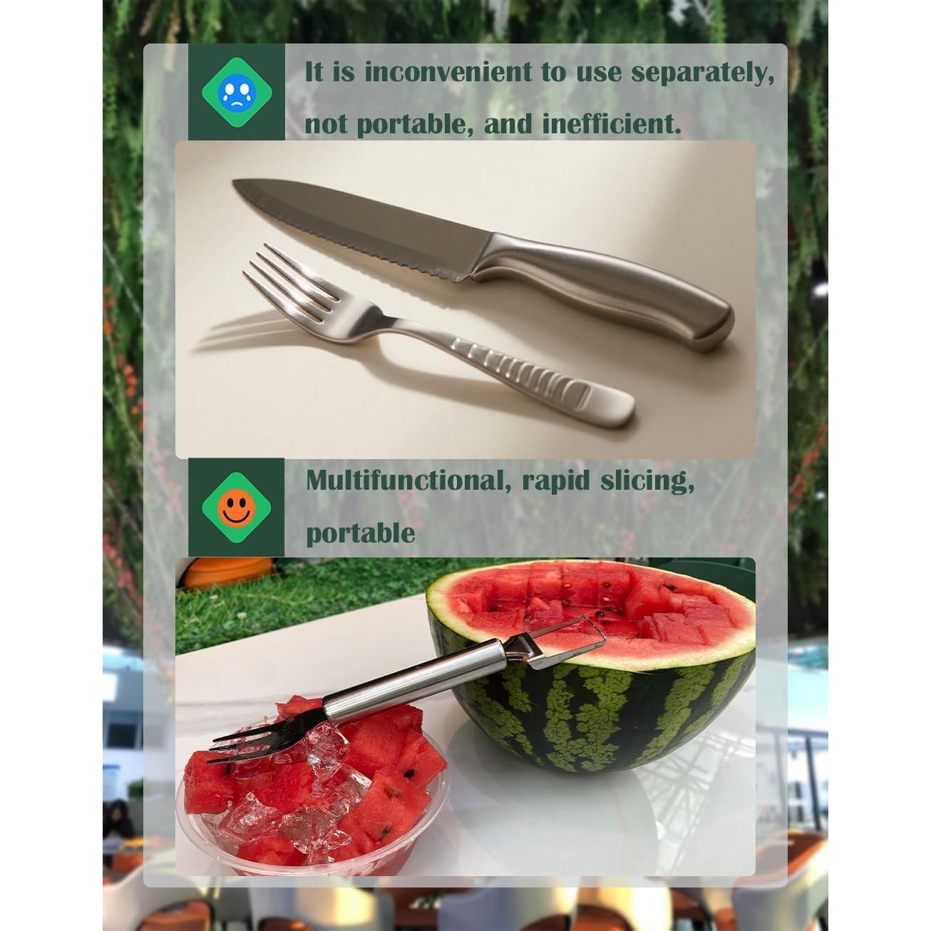 Cortador de Sandía 2-en-1 WNJLXLGDGO de Acero Inoxidable