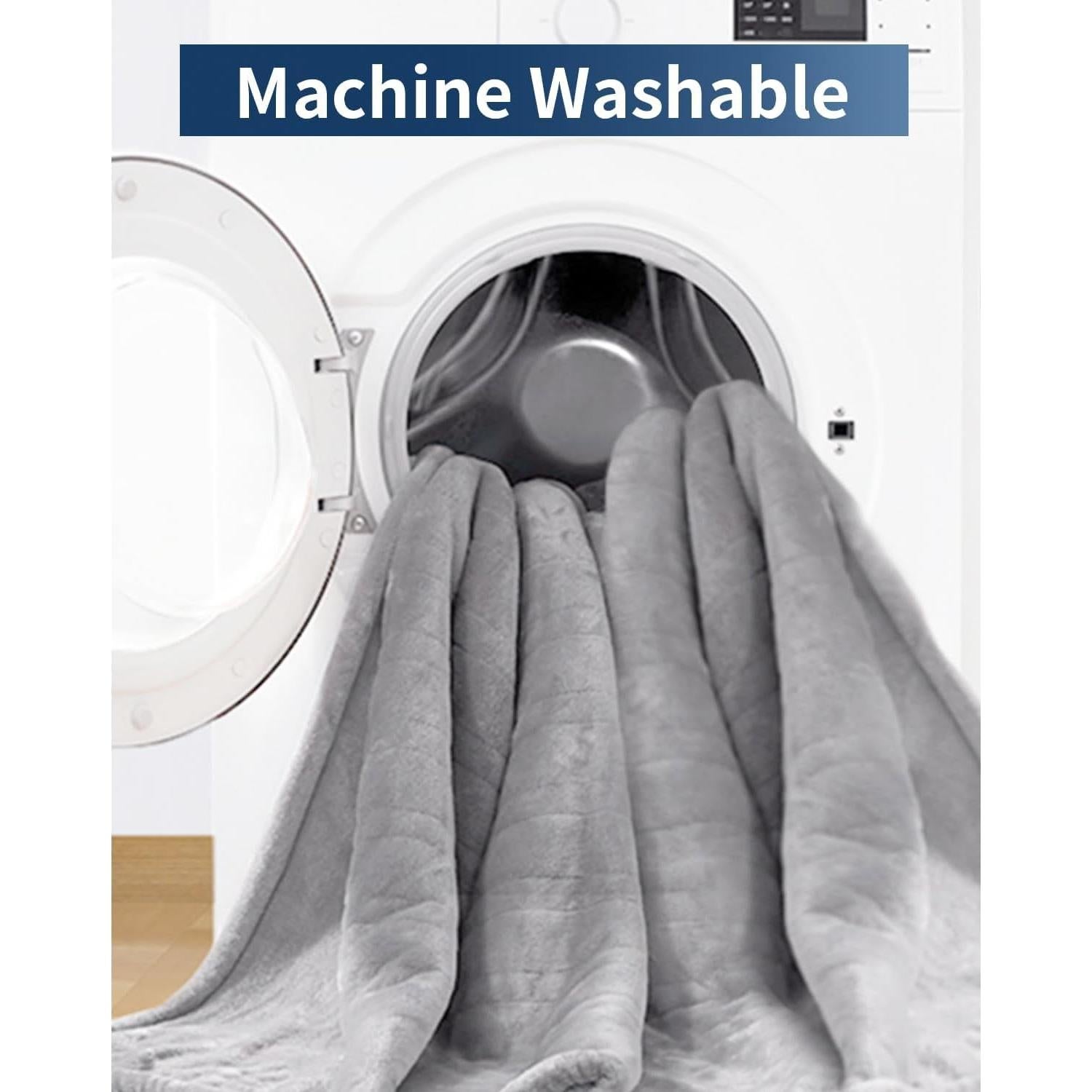 Manta Eléctrica Calentada TCOMAKE Queen 213x229 cm Gris