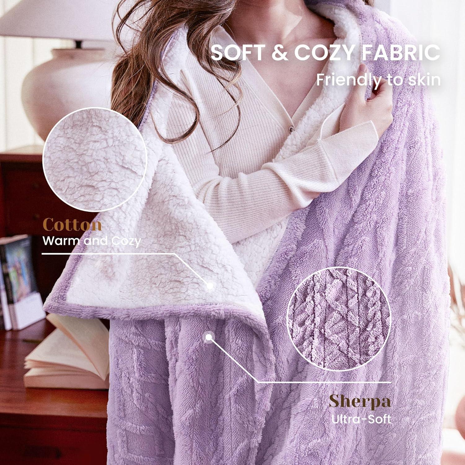 Manta Calentada Eléctrica Aheadpret 127x152cm 5 Niveles Calor